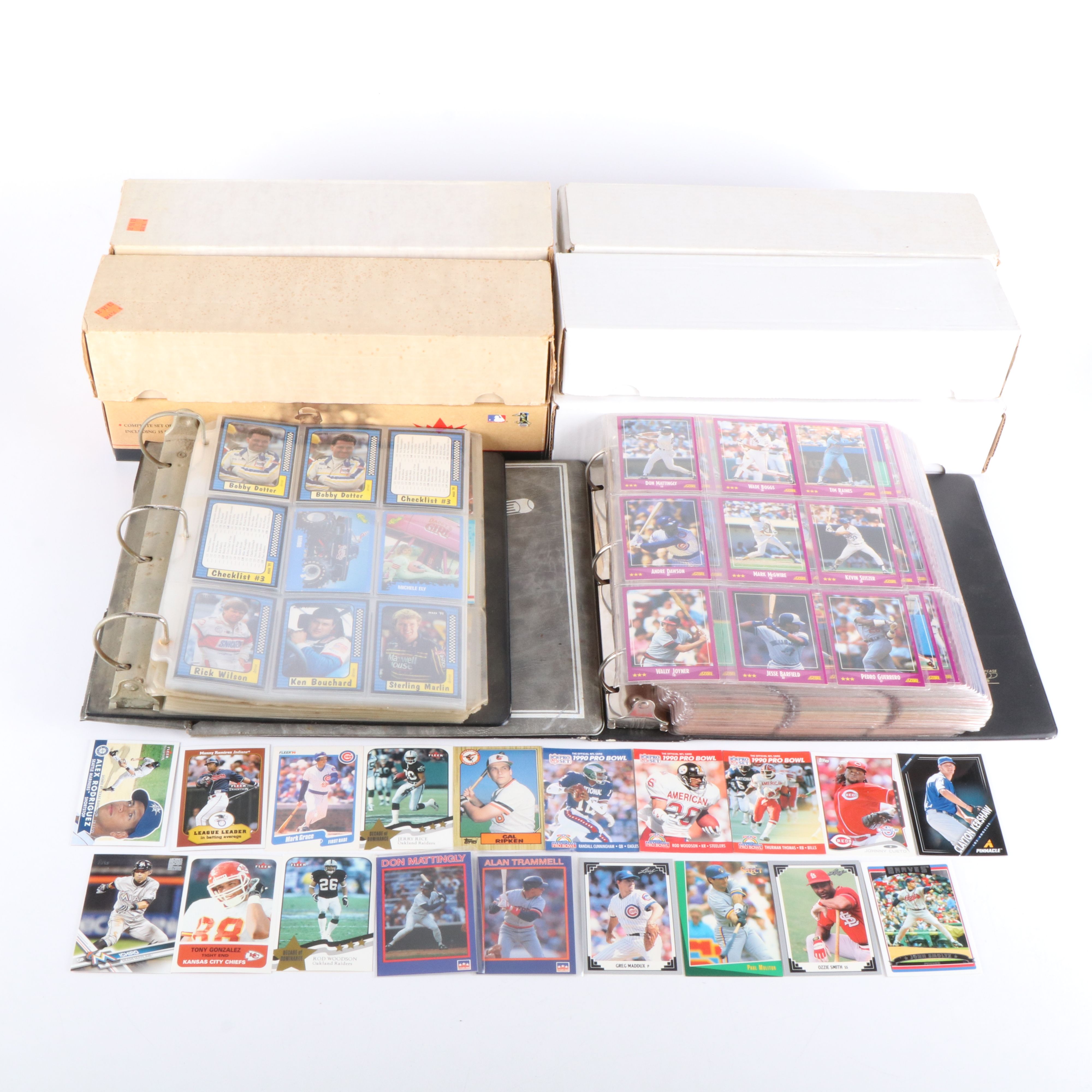 Fleer with Other Sports Cards Featuring John Smoltz, Jerry Rice, and More