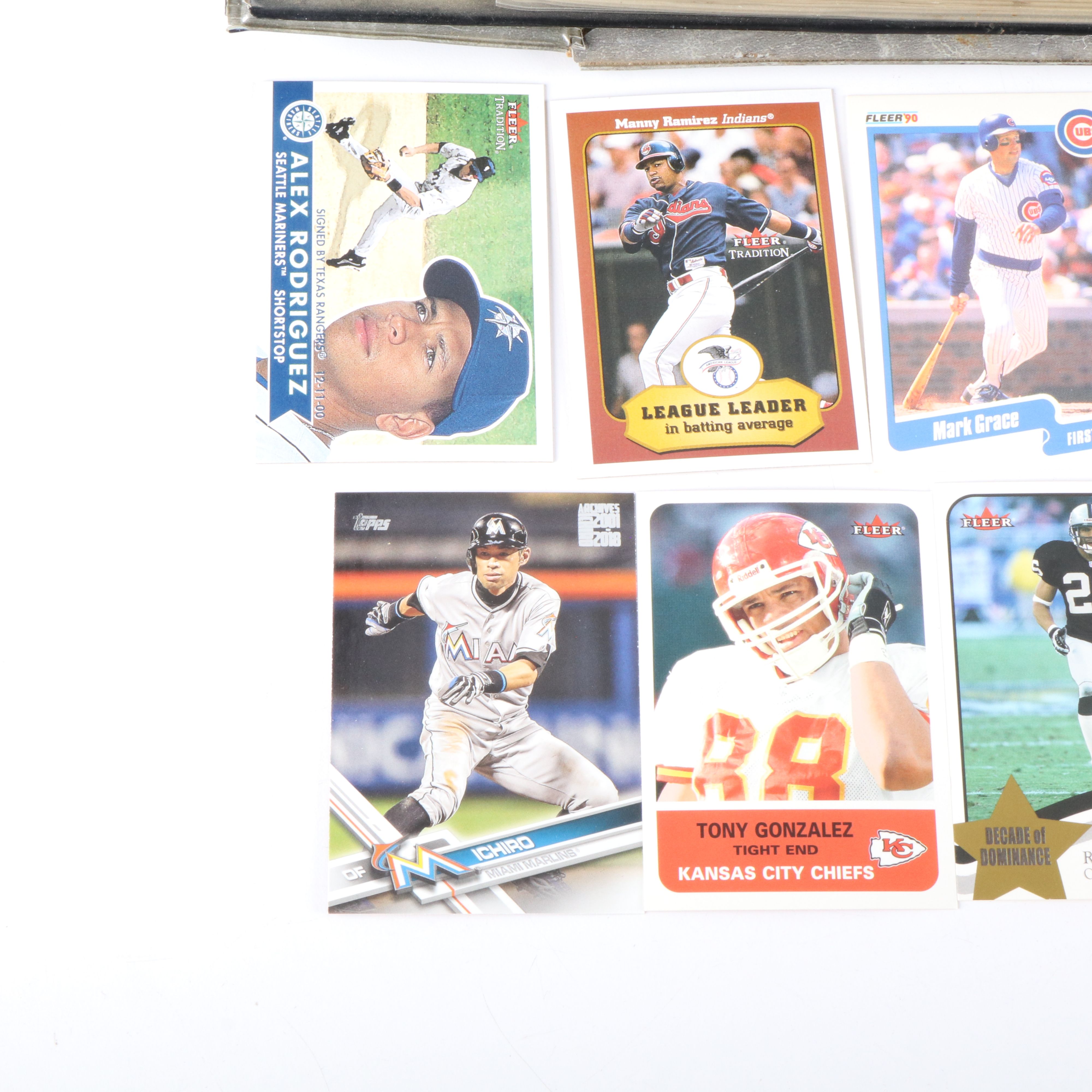 Fleer with Other Sports Cards Featuring John Smoltz, Jerry Rice, and More