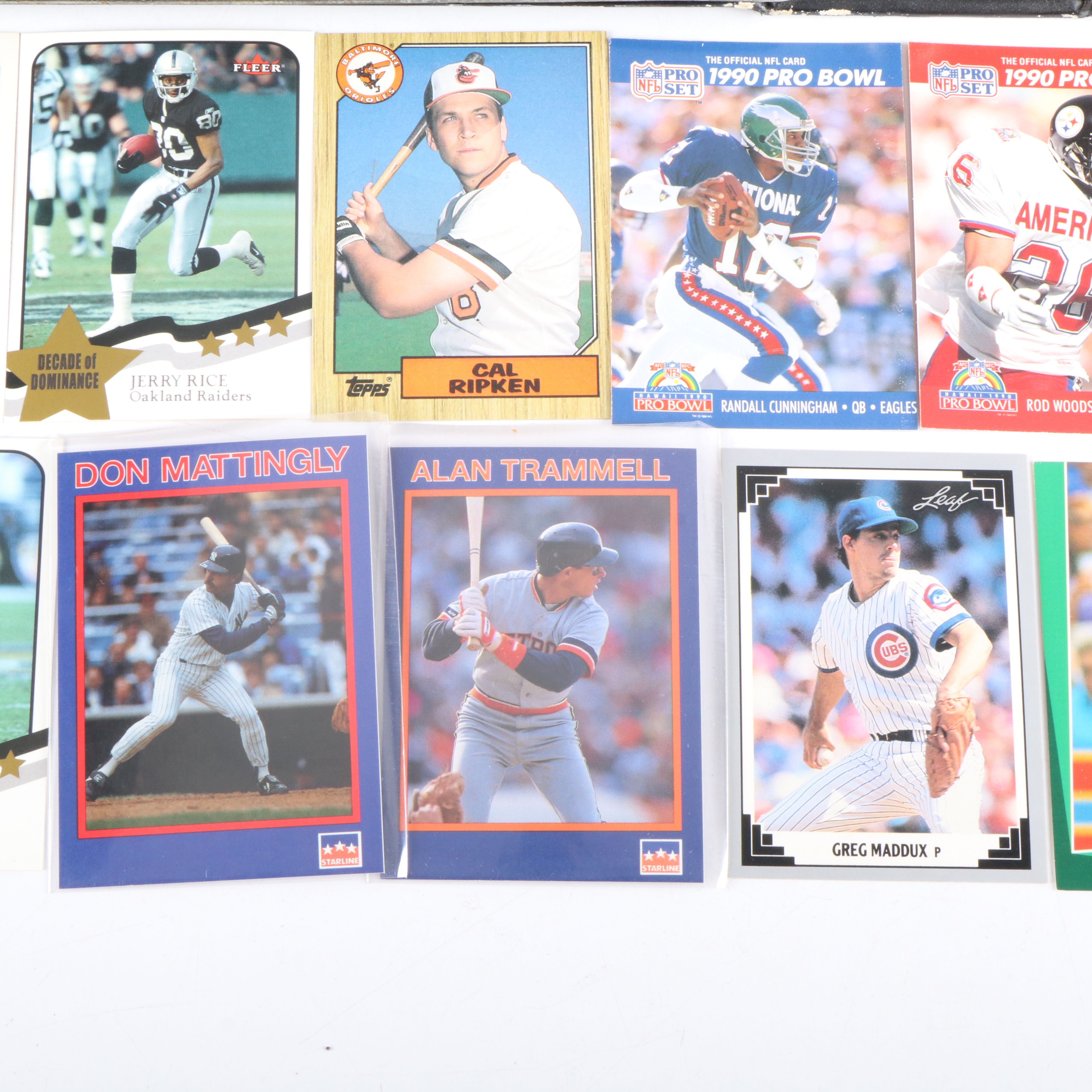 Fleer with Other Sports Cards Featuring John Smoltz, Jerry Rice, and More