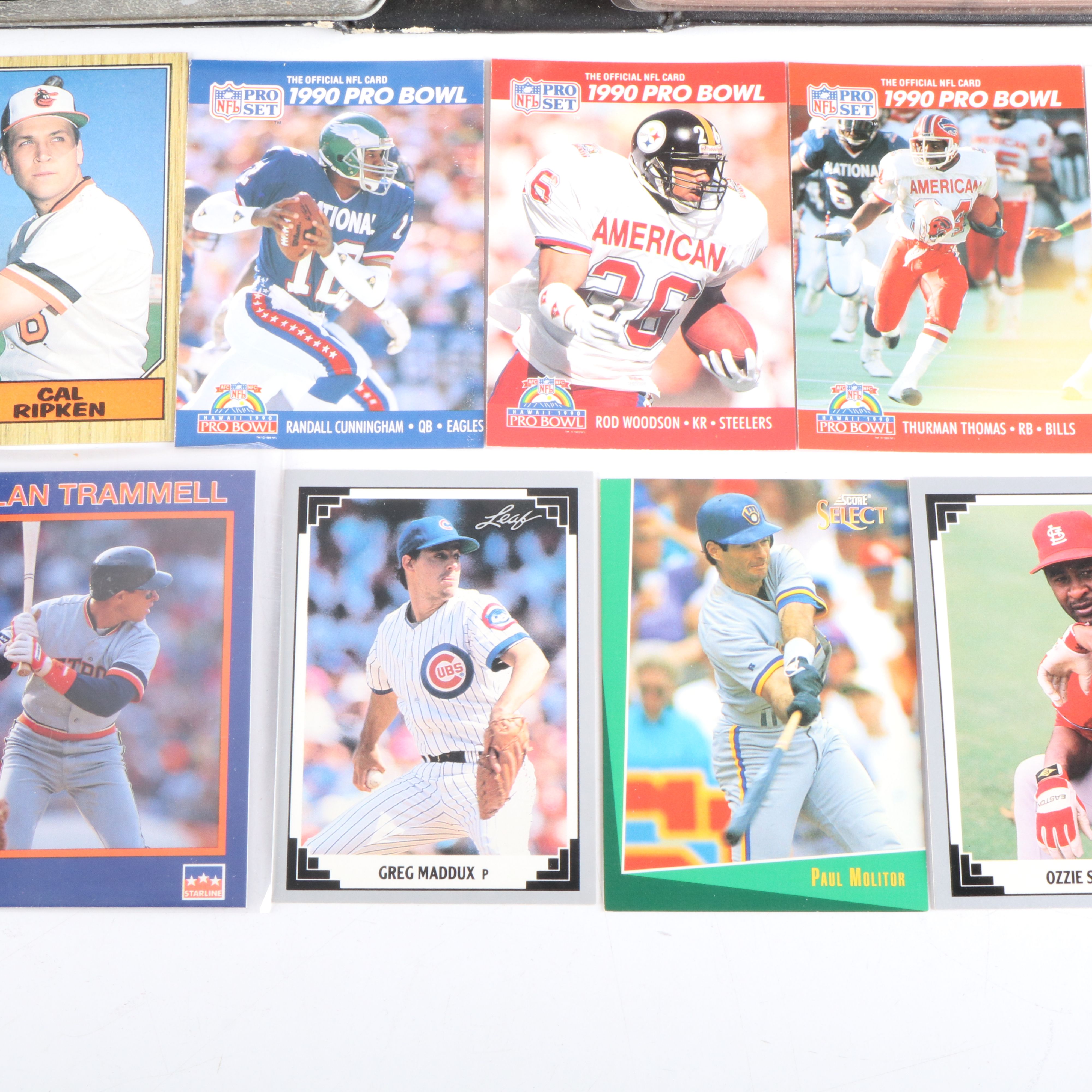 Fleer with Other Sports Cards Featuring John Smoltz, Jerry Rice, and More