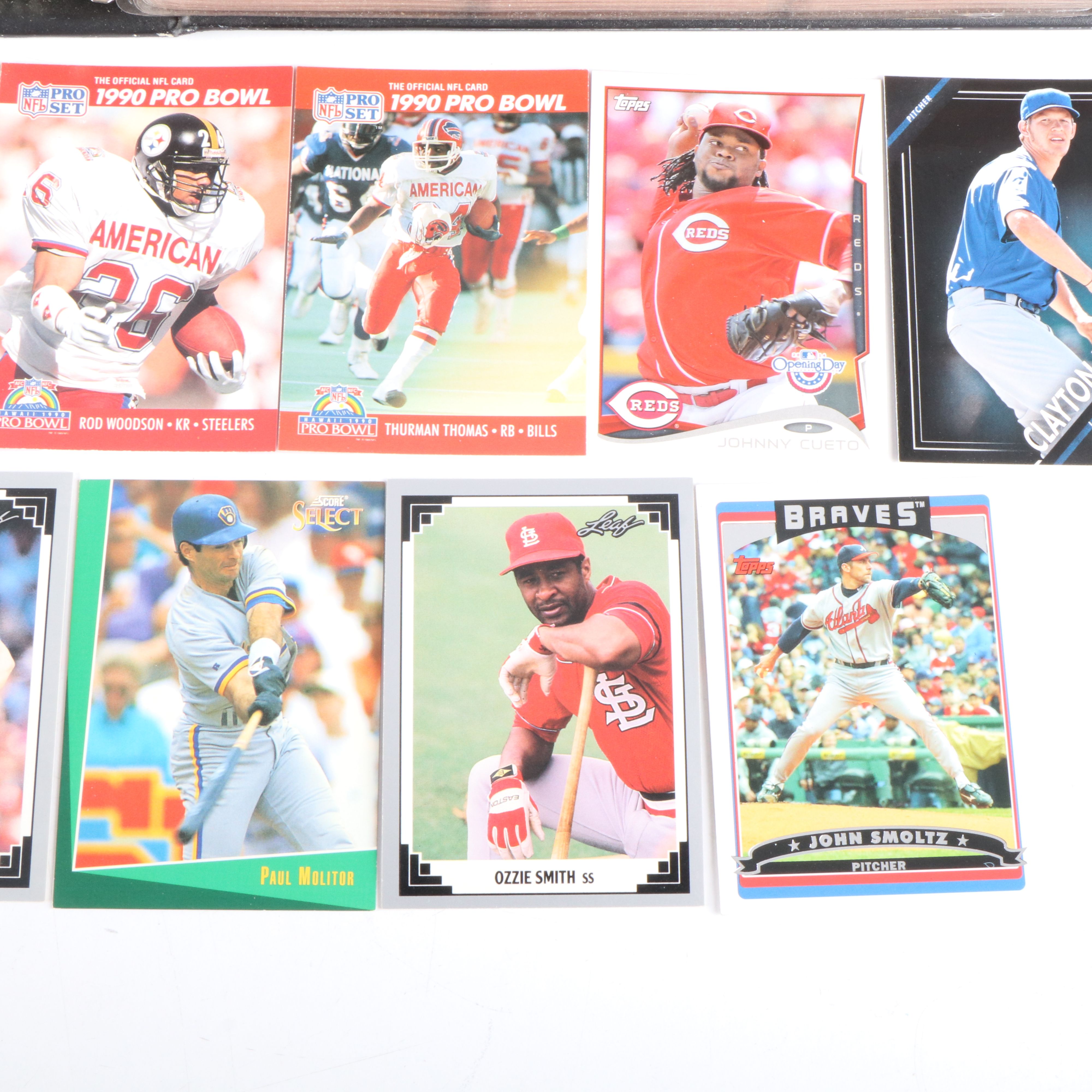 Fleer with Other Sports Cards Featuring John Smoltz, Jerry Rice, and More