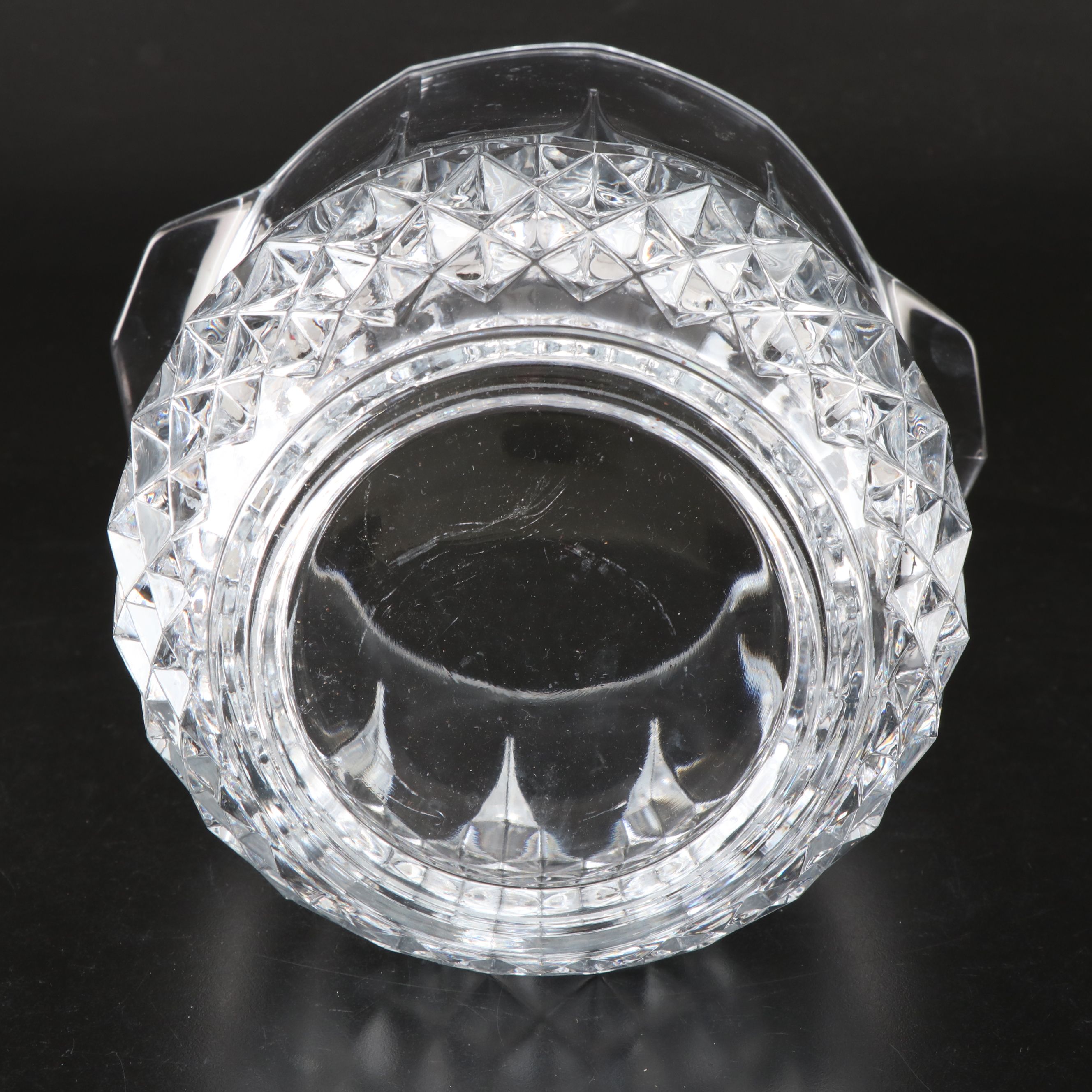 Rogaska Brandy Glasses and Atlantis Decanter with Crystal Ice Bucket