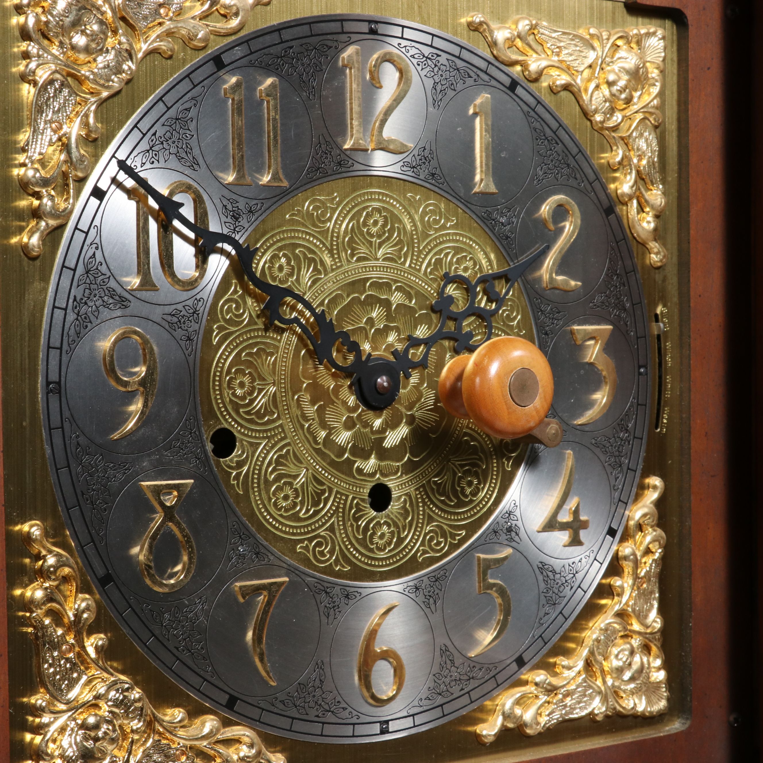 Colonial Grandfather Clock with Moon Phase Face
