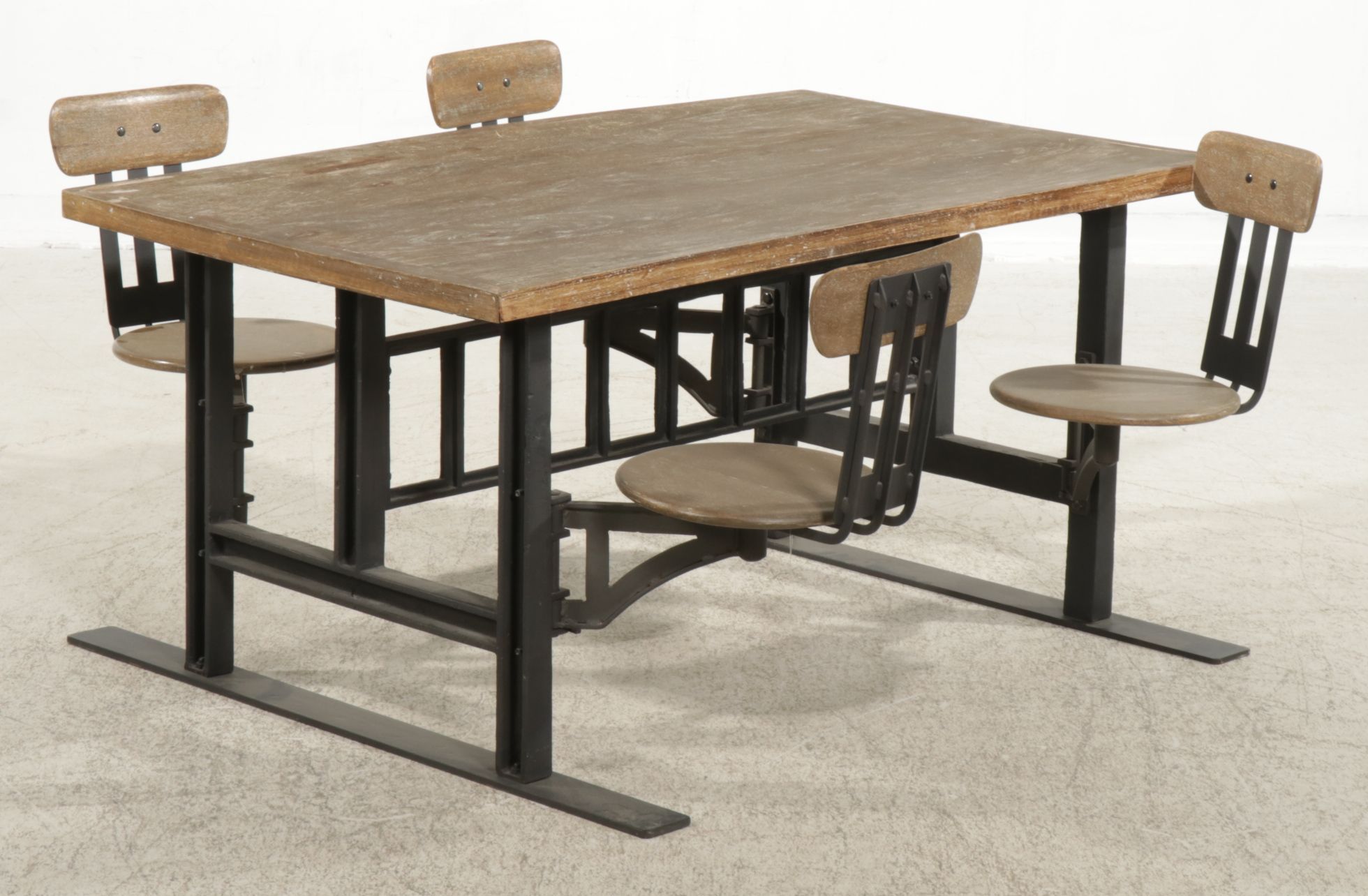 Restoration Hardware Child's Dining Table with Swing-Out Seats