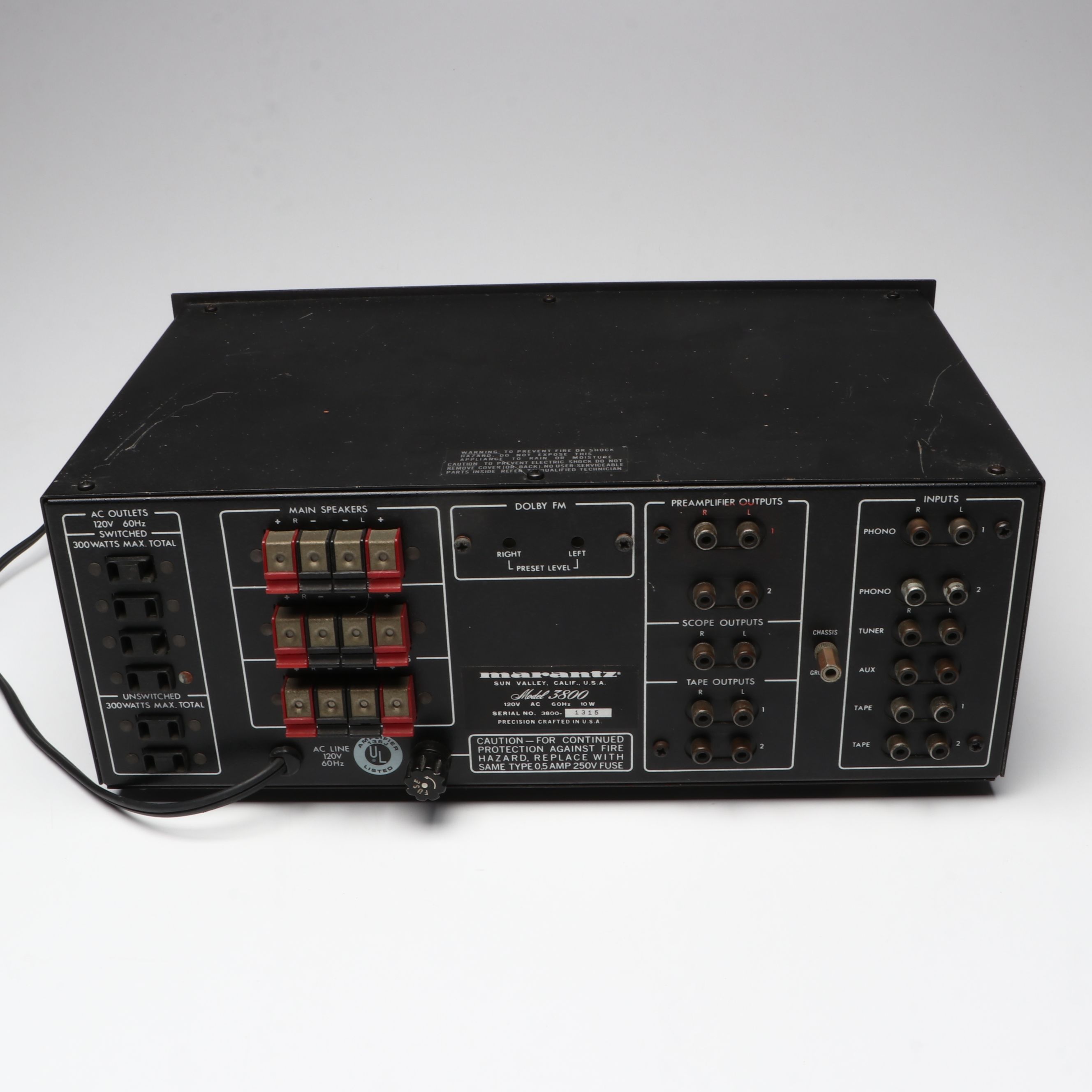 Marantz Model 3800 Stereo Preamplifier
