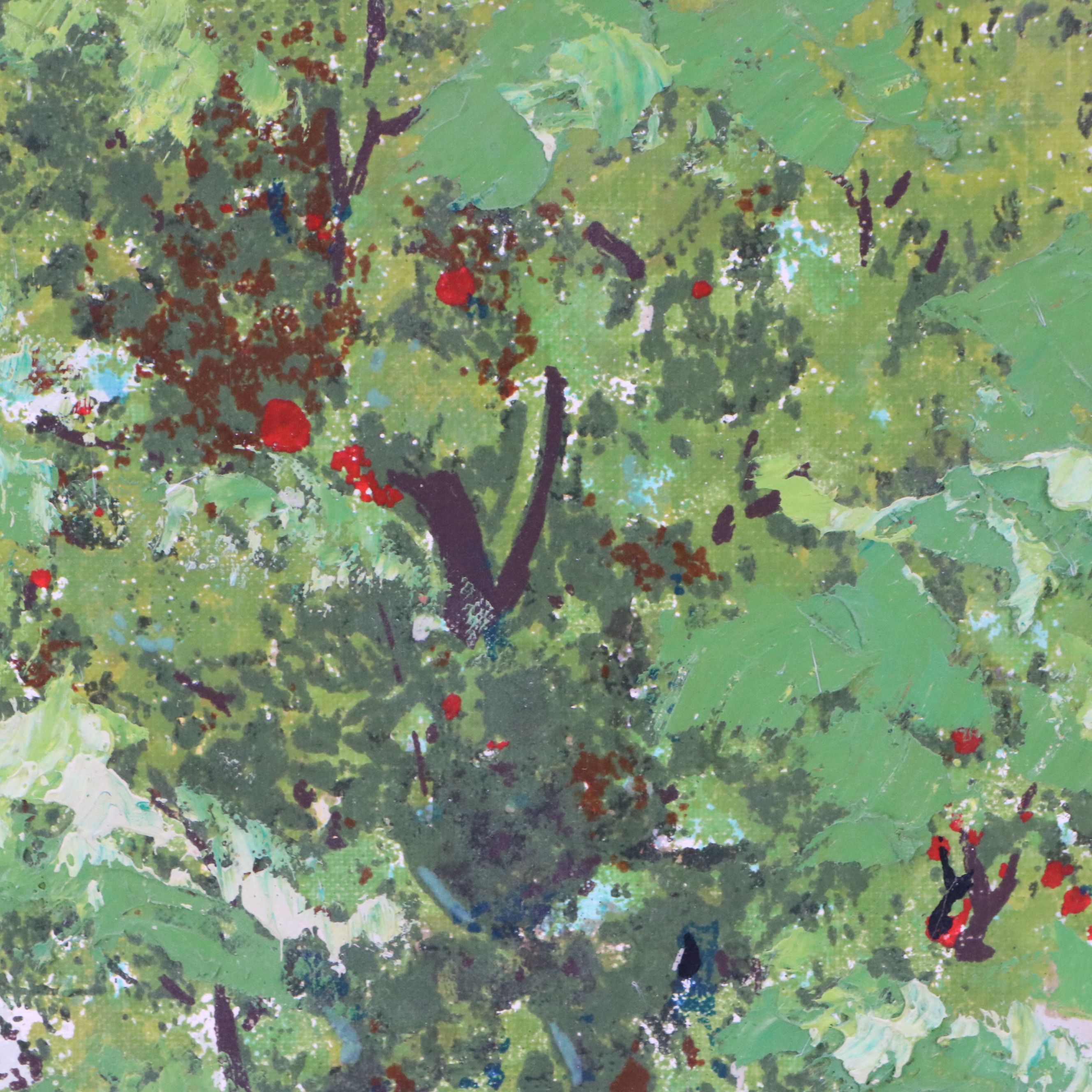 Brassó Oil Painting of Paris Street Scene, Mid-20th Century