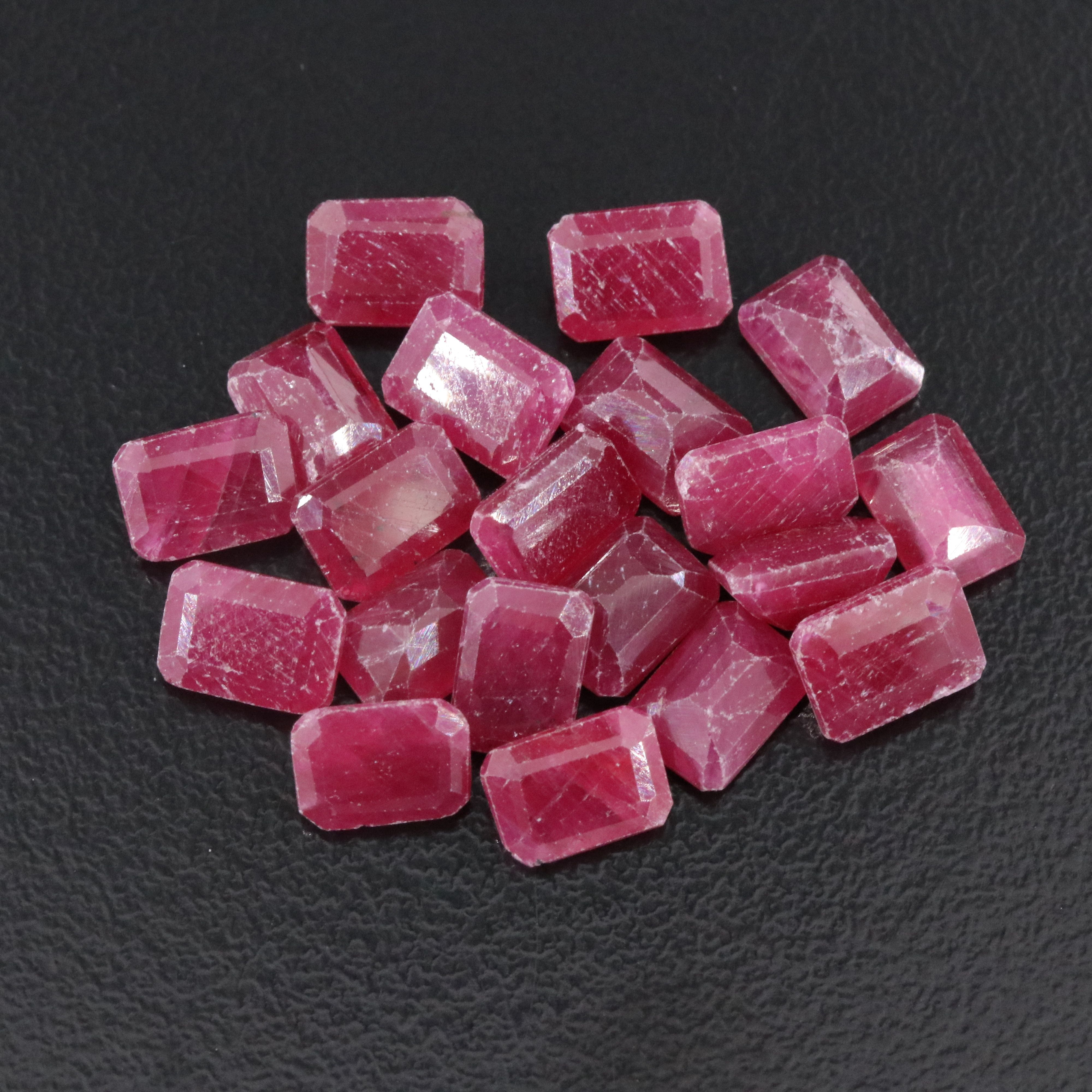 Loose 27.47 CTW Ruby Lot