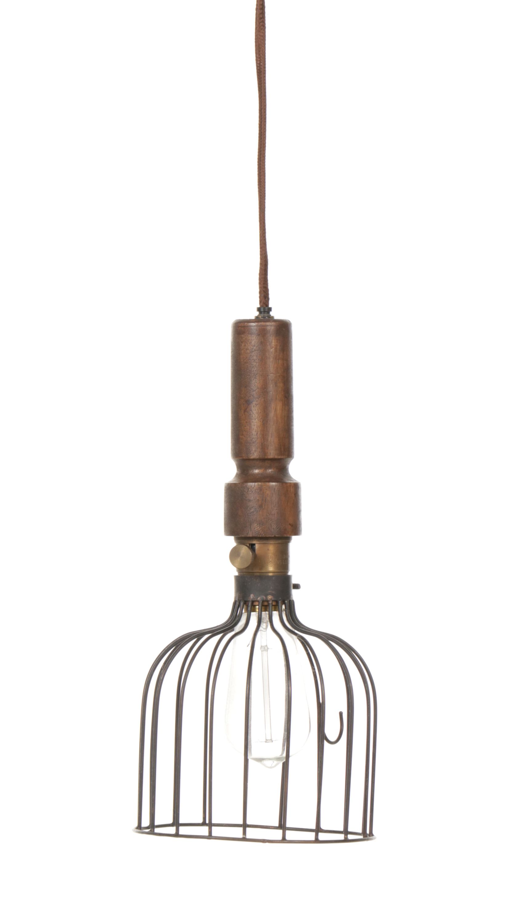 Anthropologie Industrial Style "Mechanic’s Beacon Lights with Large Cage"