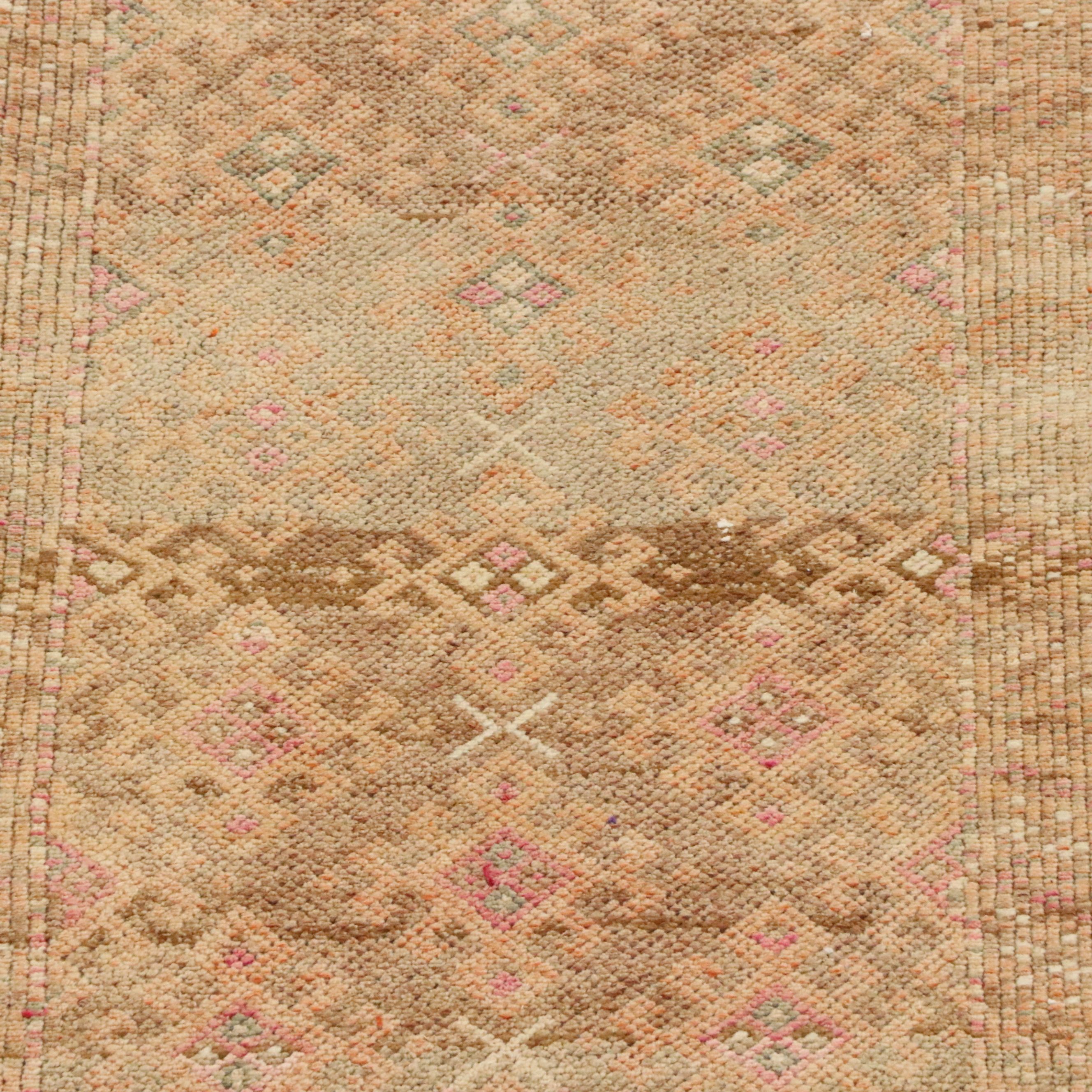 2'9 x 12'3 Hand-Knotted Turkish Oushak Carpet Runner