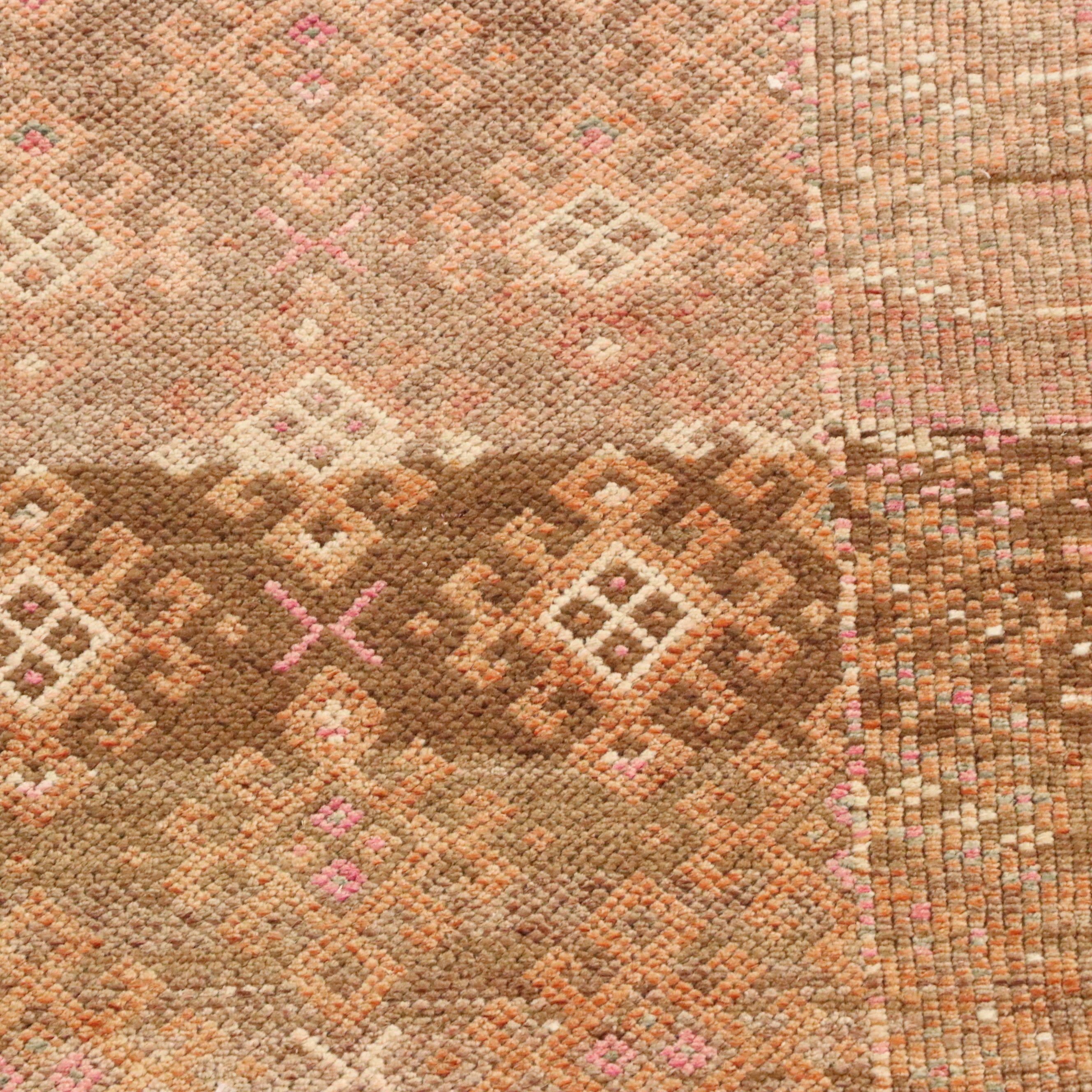 2'9 x 12'3 Hand-Knotted Turkish Oushak Carpet Runner