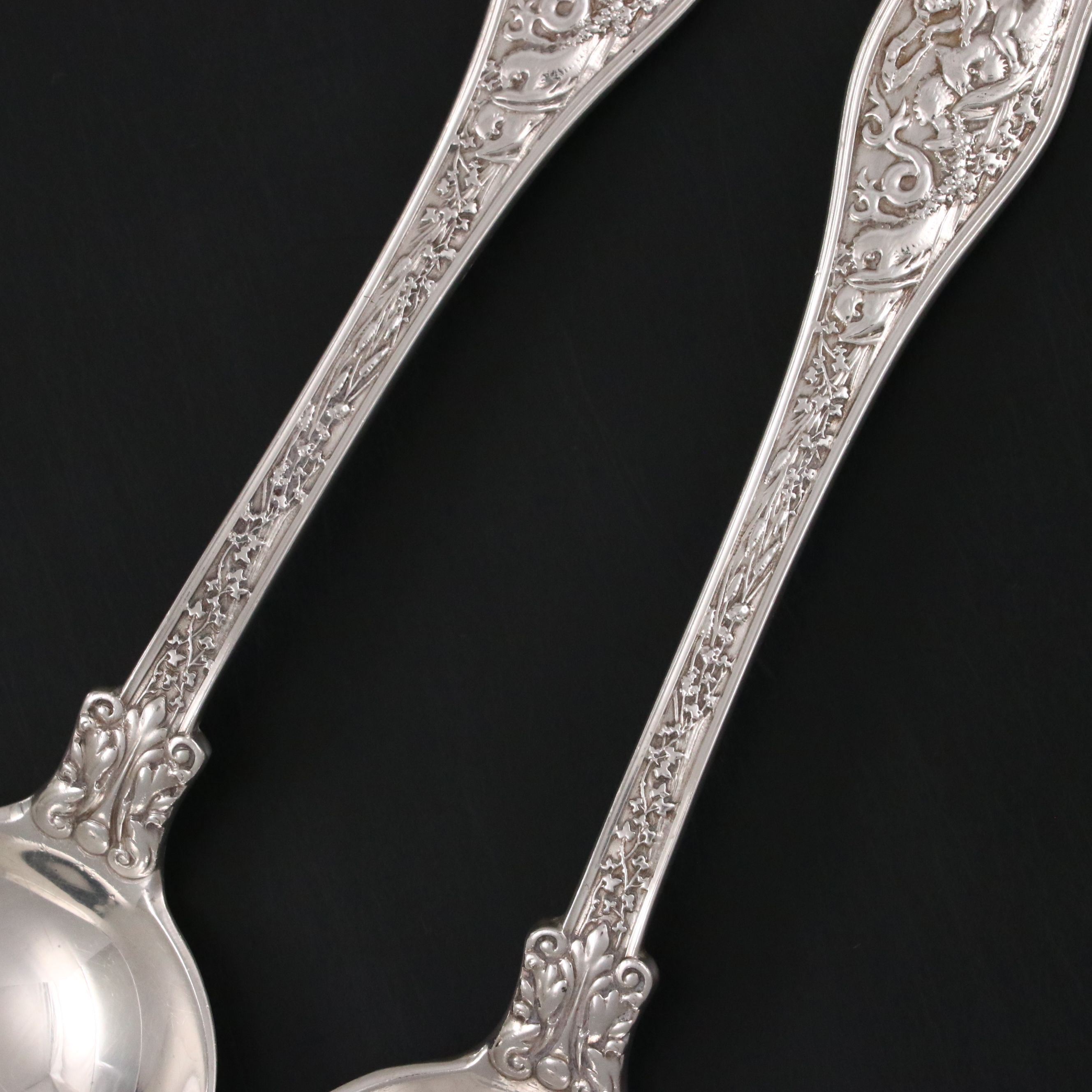 Tiffany & Co. "Olympian" Monogrammed Sterling Silver Spoons