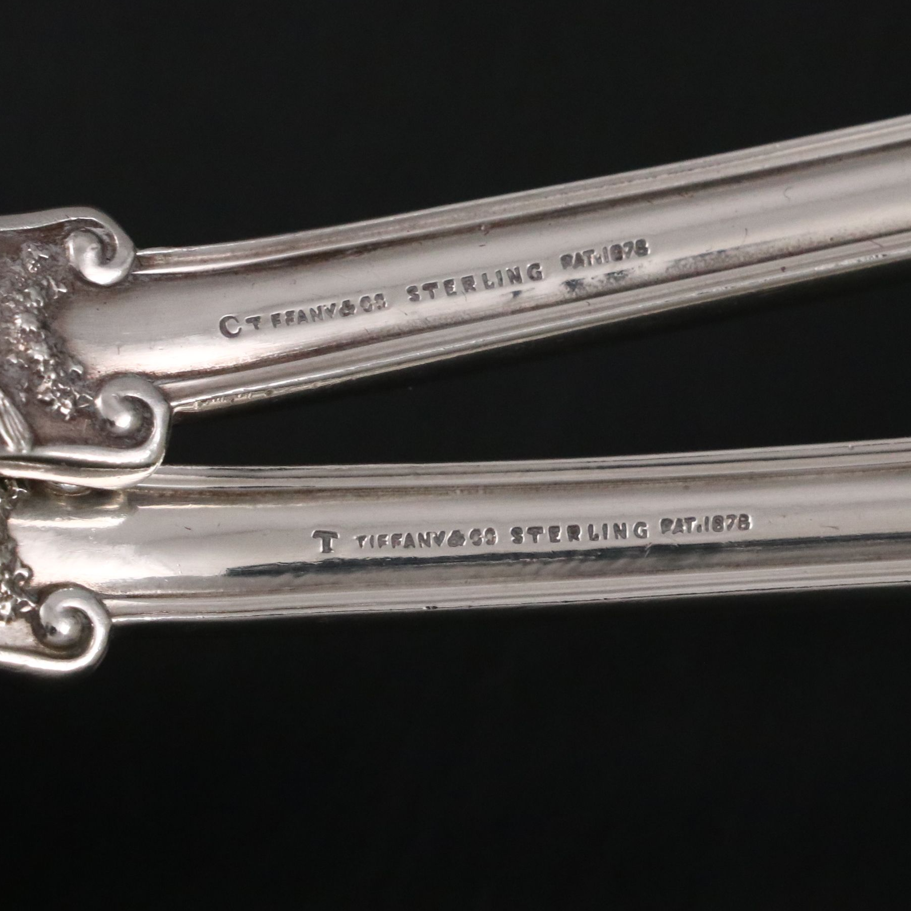 Tiffany & Co. "Olympian" Monogrammed Sterling Silver Spoons