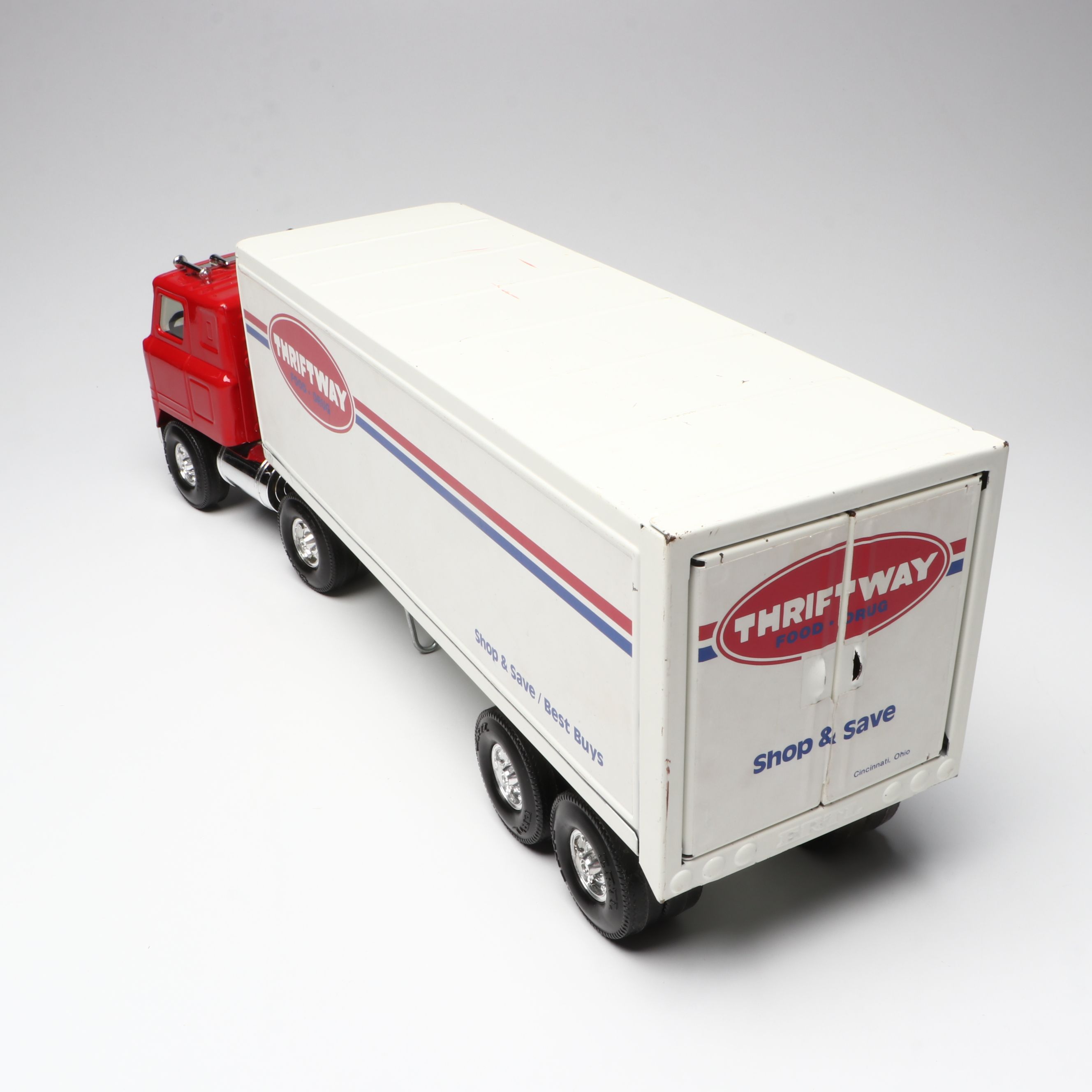 Ertl Thriftway Metal Toy Model Semi-Truck, Late 20th Century