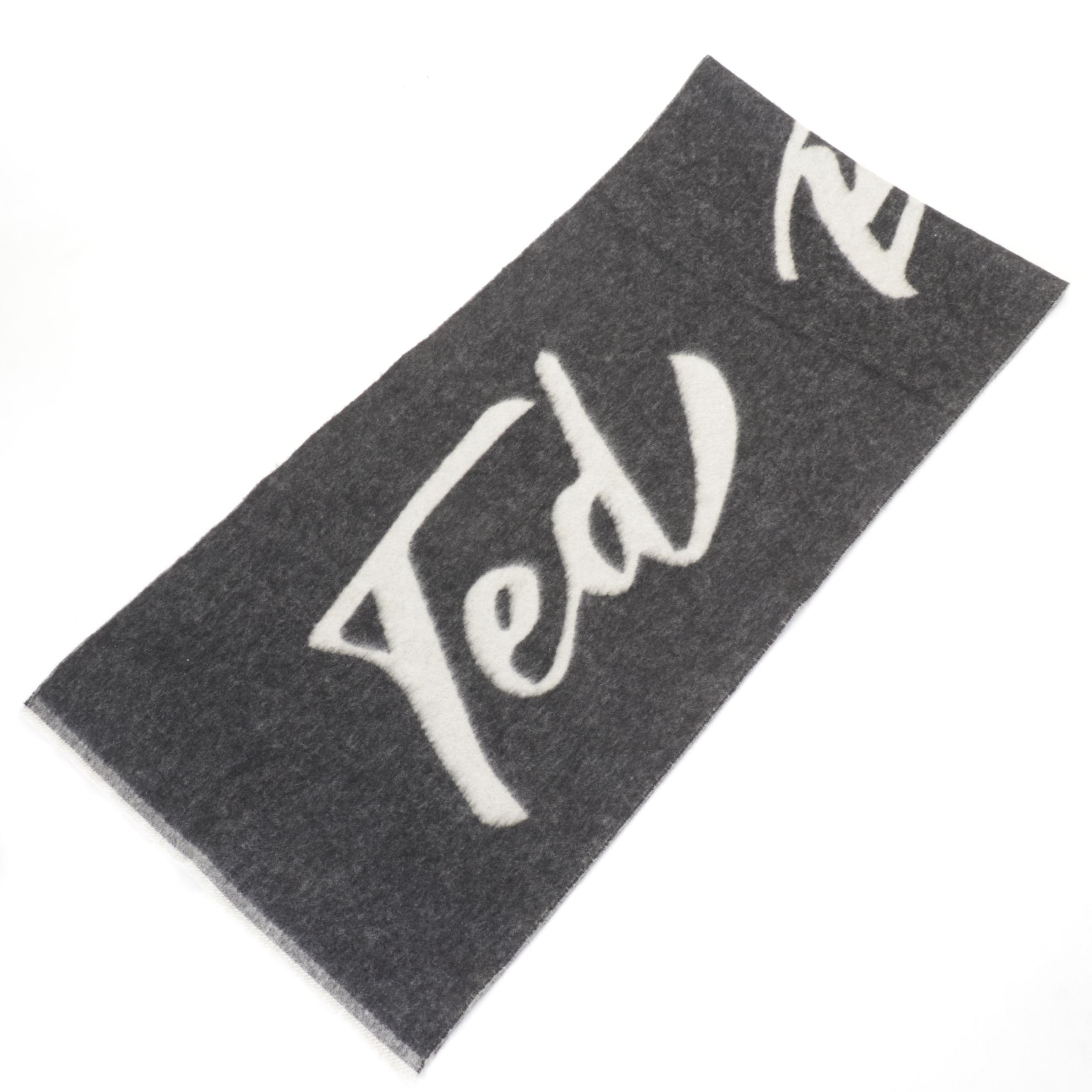 Ted Baker London Charcoal Wool Scarf and "TABBIEE" Fuchsia Cat Coin Purse