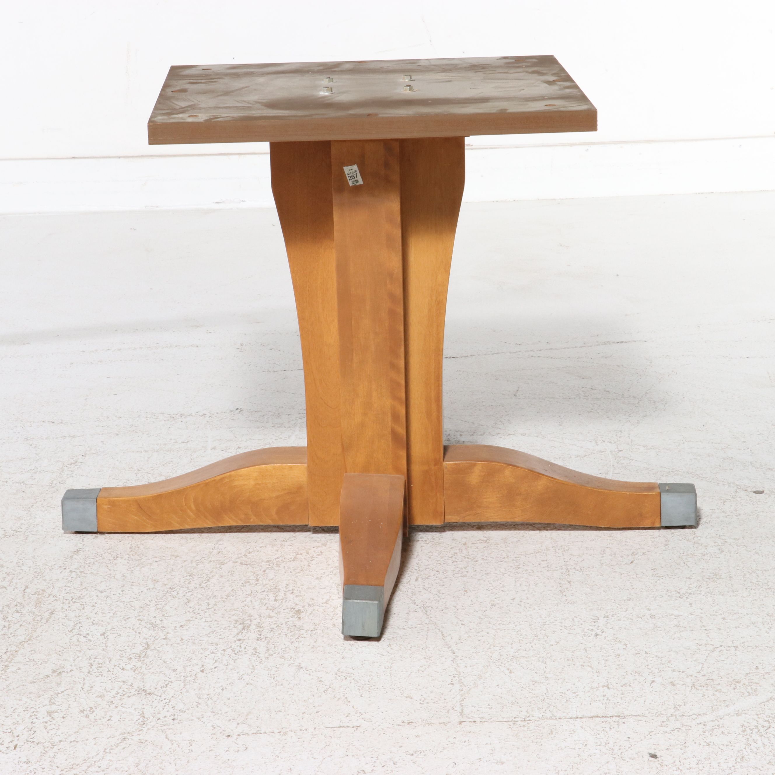 Five-Piece Canadel Birch Dining Set with Granite-Top Pedestal Table