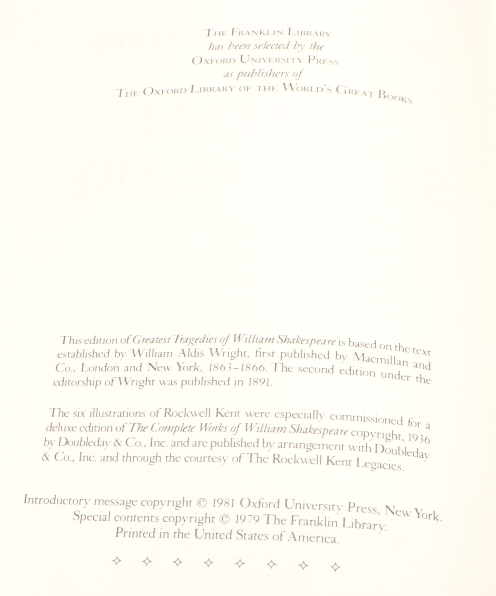 "The Complete Oxford Shakespeare" Set with Other Special Edition Books, 1980s