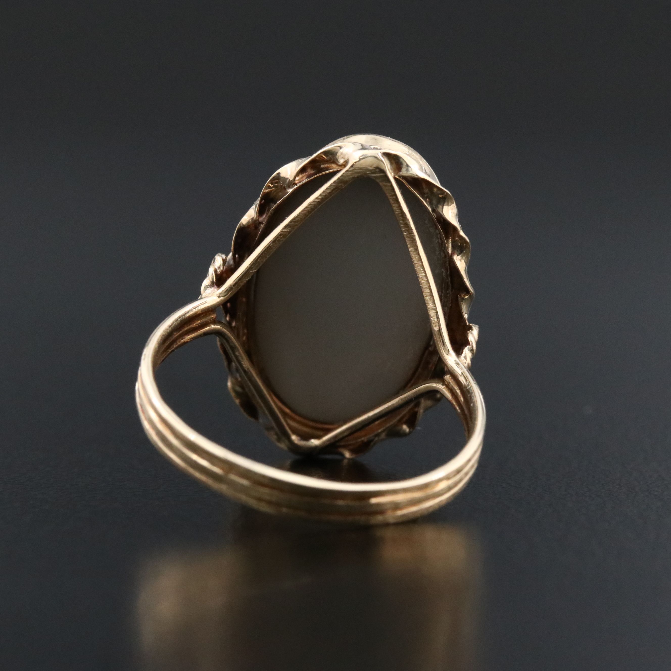 10K Opal Triplet Ring