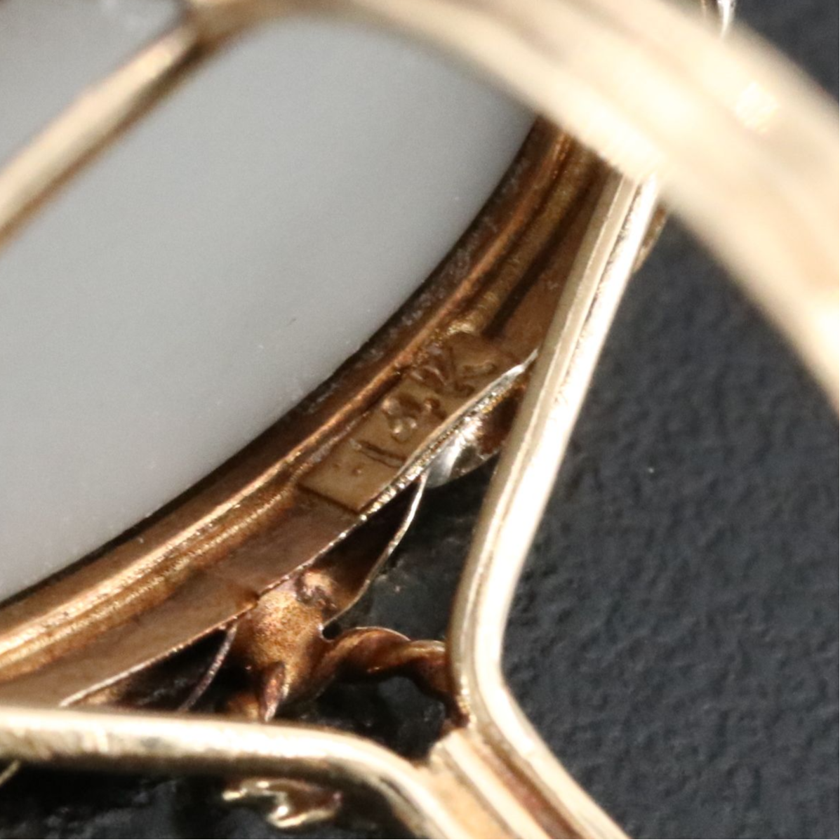 10K Opal Triplet Ring