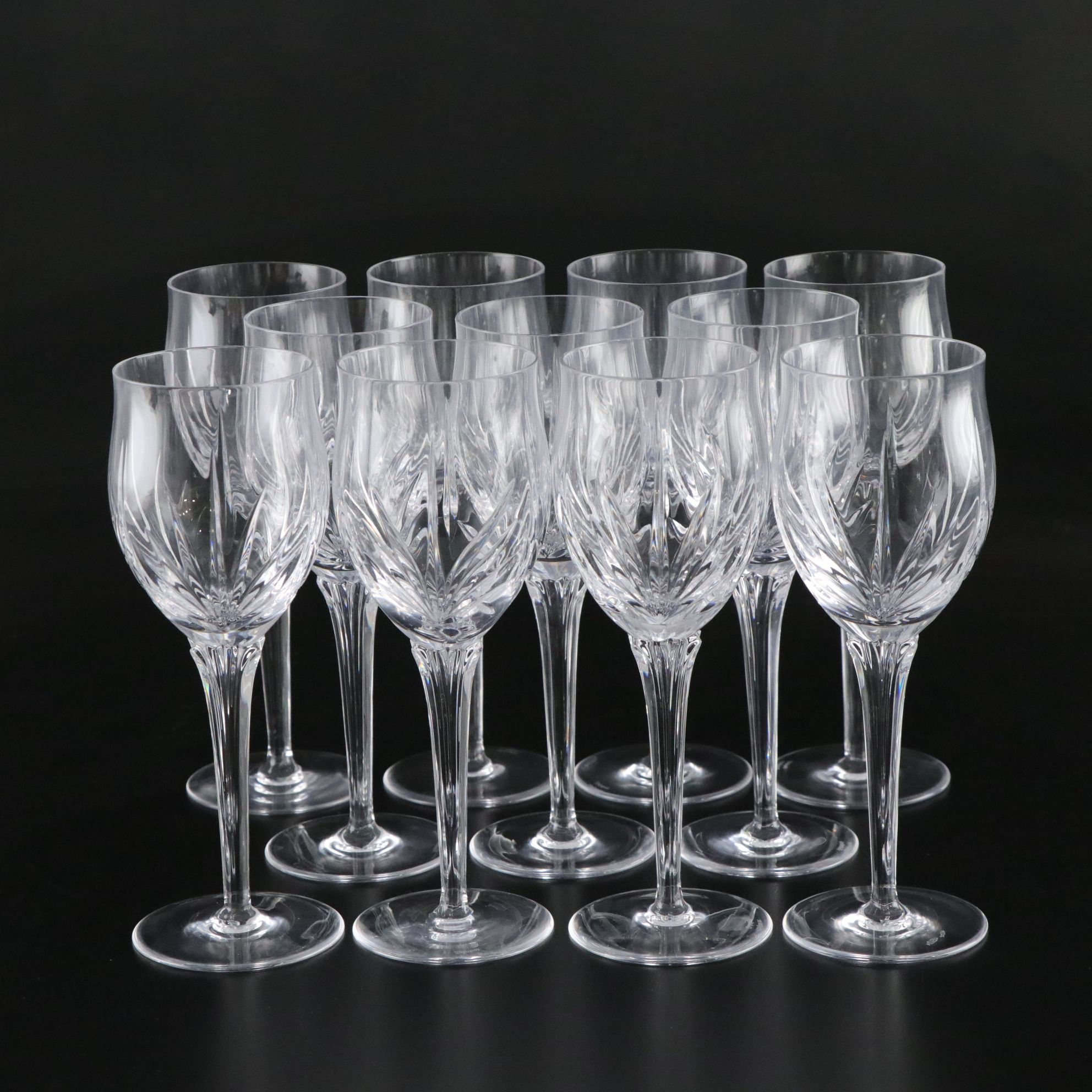 Marquis by Waterford "Bloomfield" Crystal Tulip Water Goblets