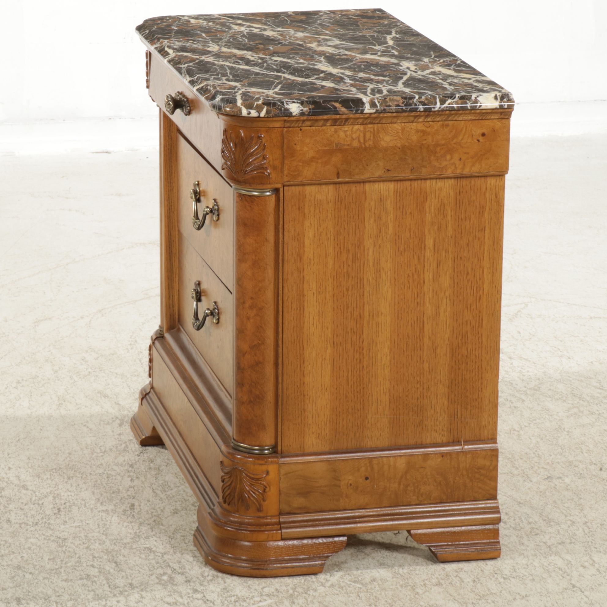 American Drew Marble Top Nightstand, 2001
