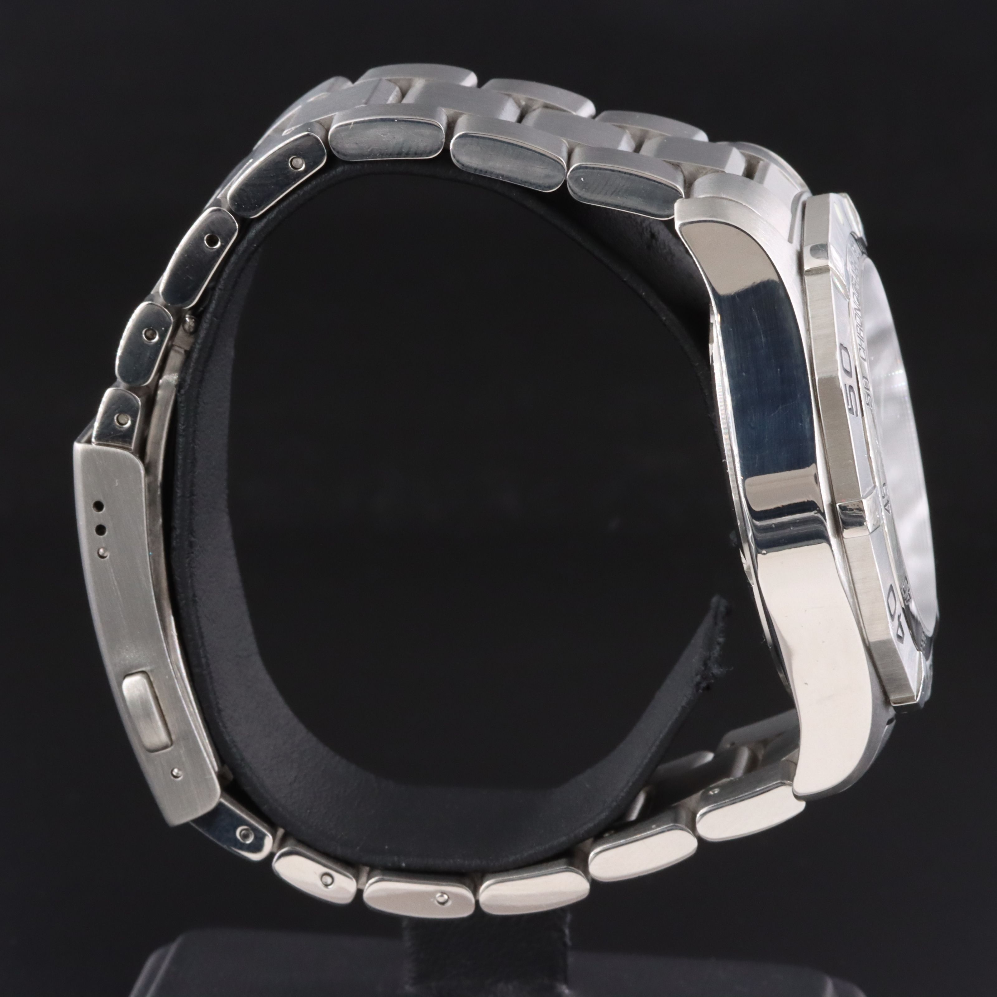 Tag Heuer Aquaracer Date 1/10th Chronograph Steel Quartz Watch # CAF101F