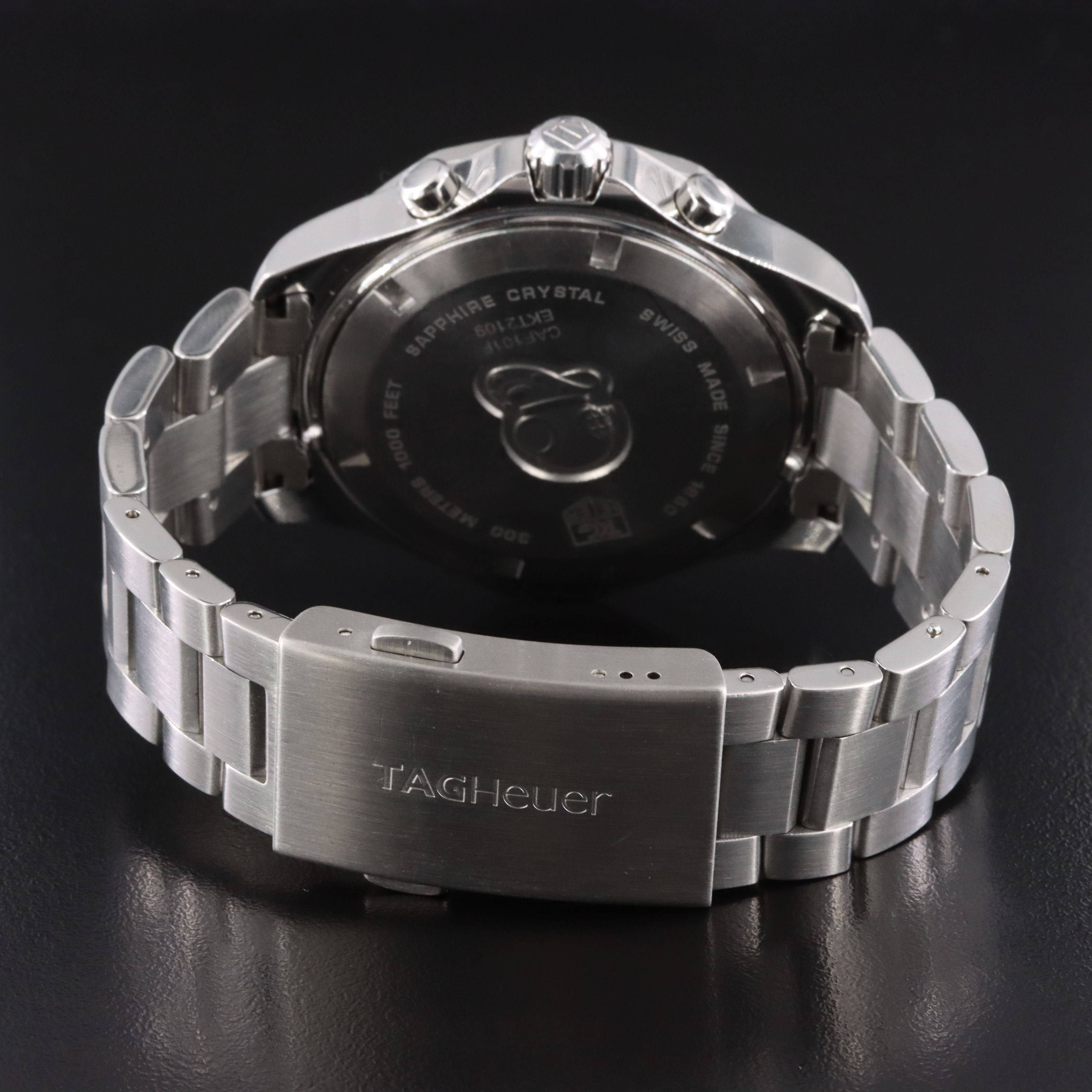 Tag Heuer Aquaracer Date 1/10th Chronograph Steel Quartz Watch # CAF101F