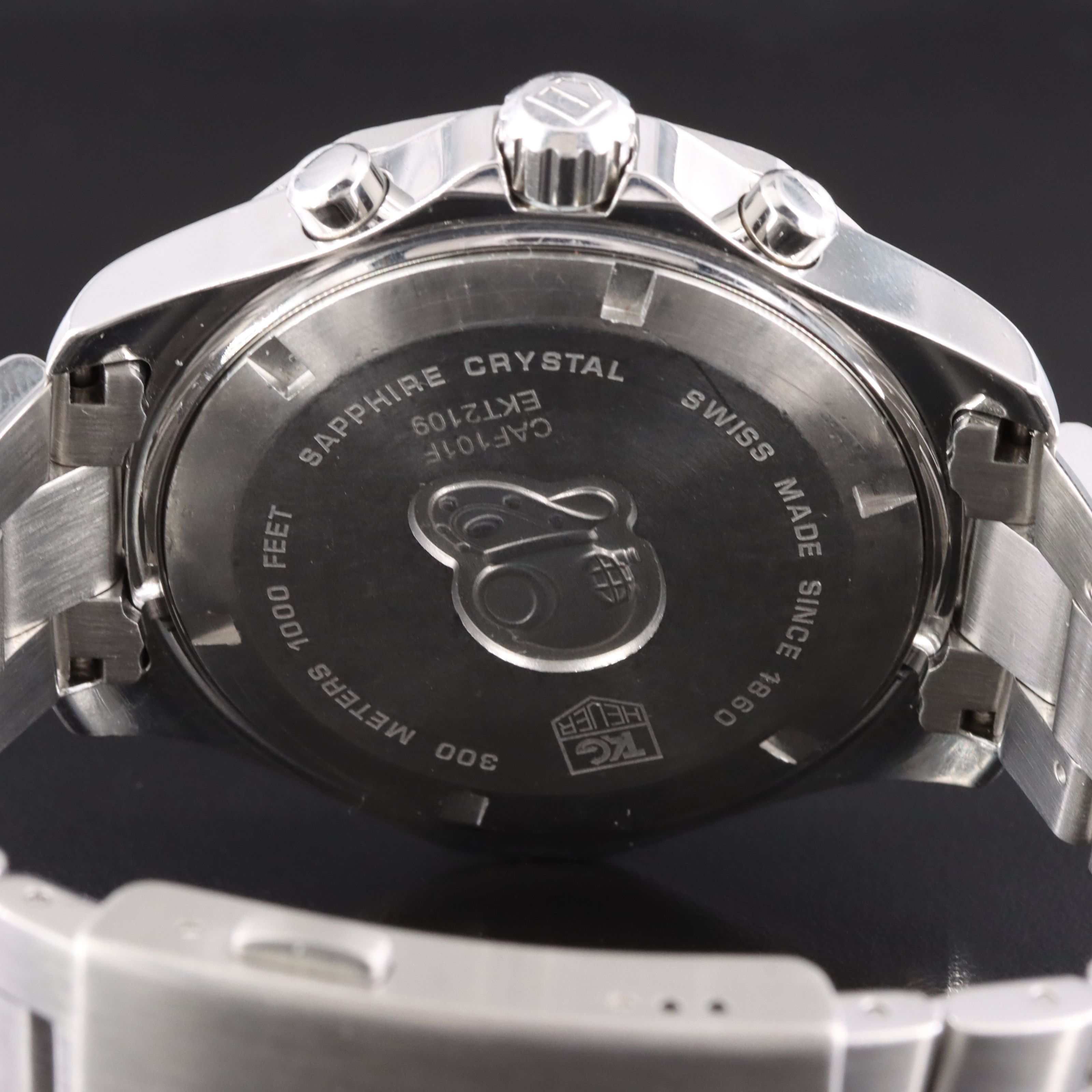 Tag Heuer Aquaracer Date 1/10th Chronograph Steel Quartz Watch # CAF101F