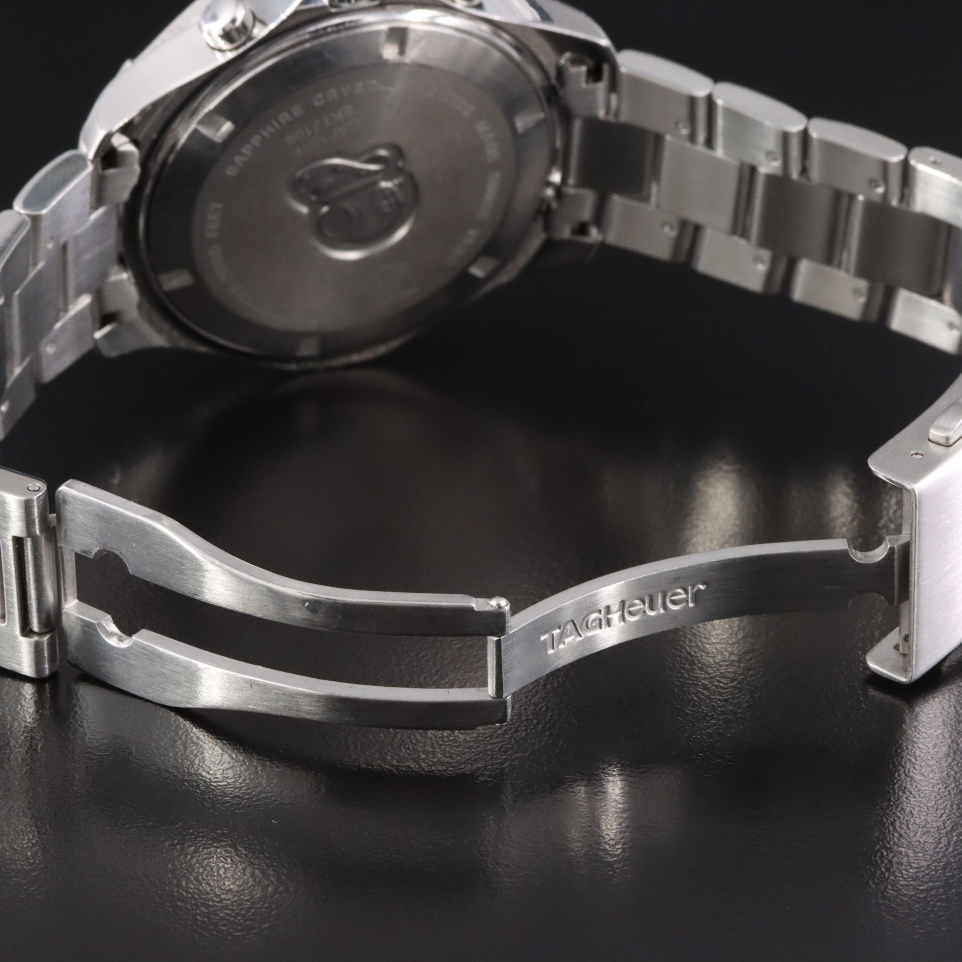 Tag Heuer Aquaracer Date 1/10th Chronograph Steel Quartz Watch # CAF101F