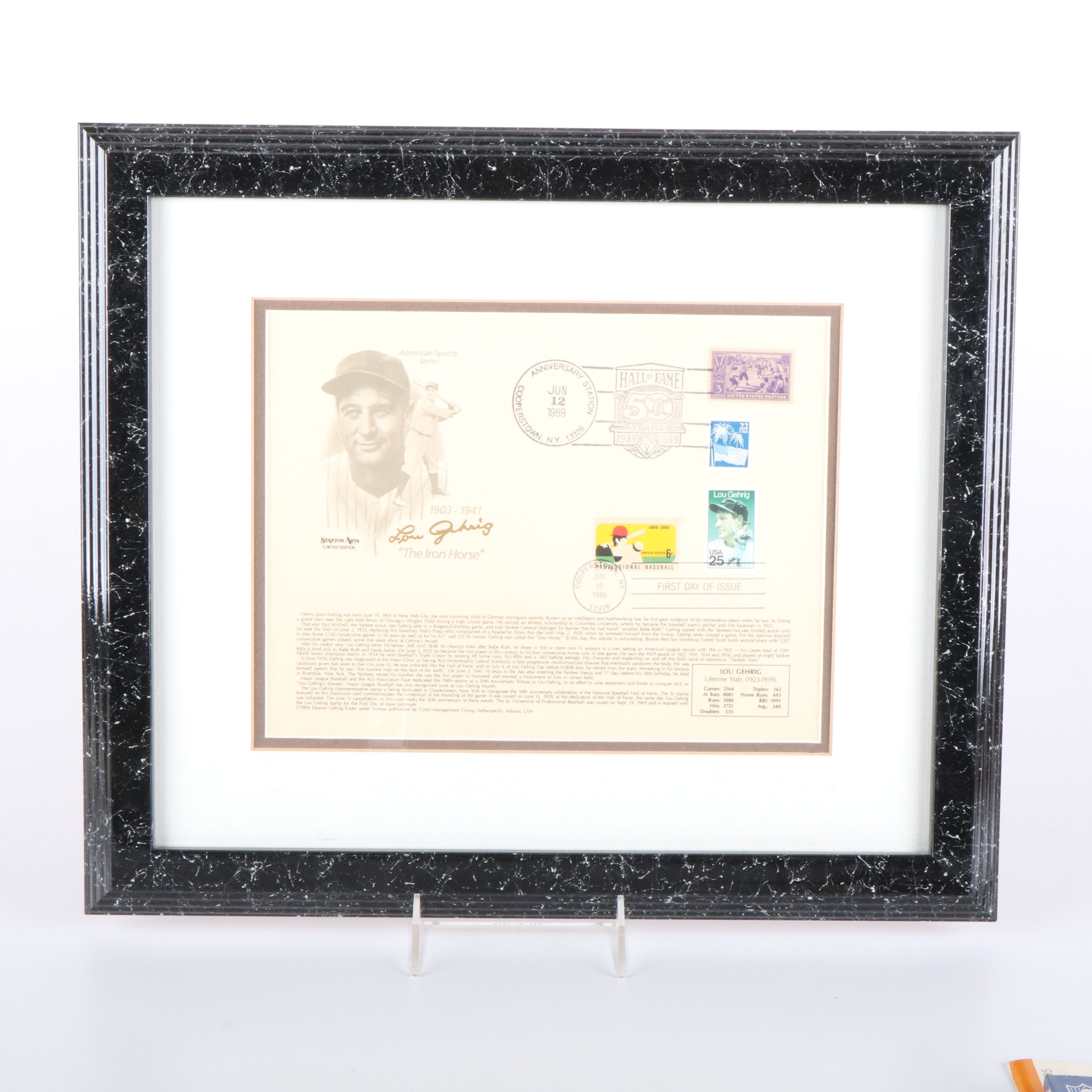 Topps Baseball Cards with Bobbleheads, Lou Gehrig Commemorative Display, & More