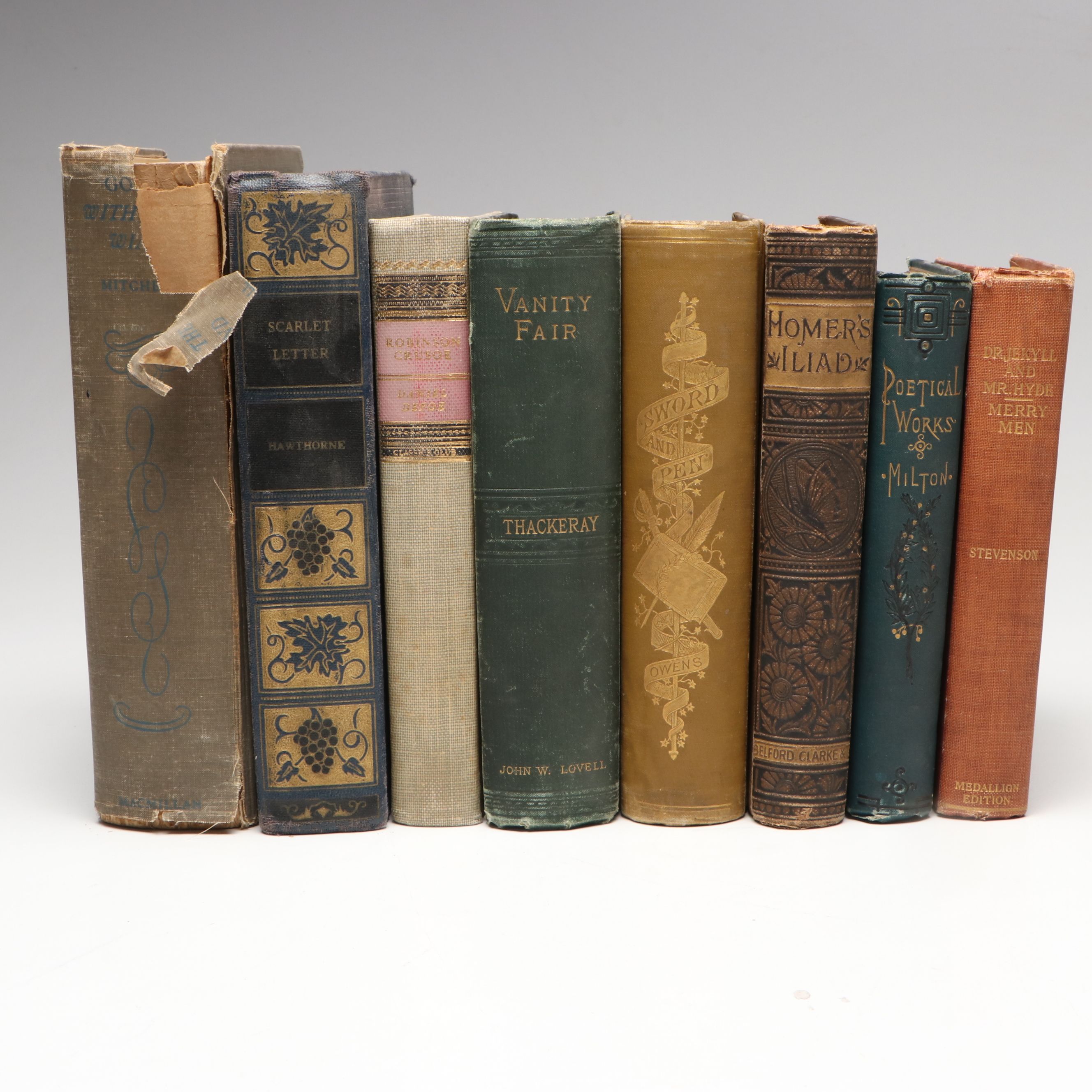 Victorian "Sword and Pen" by John Algernon Owens with More Classic Books