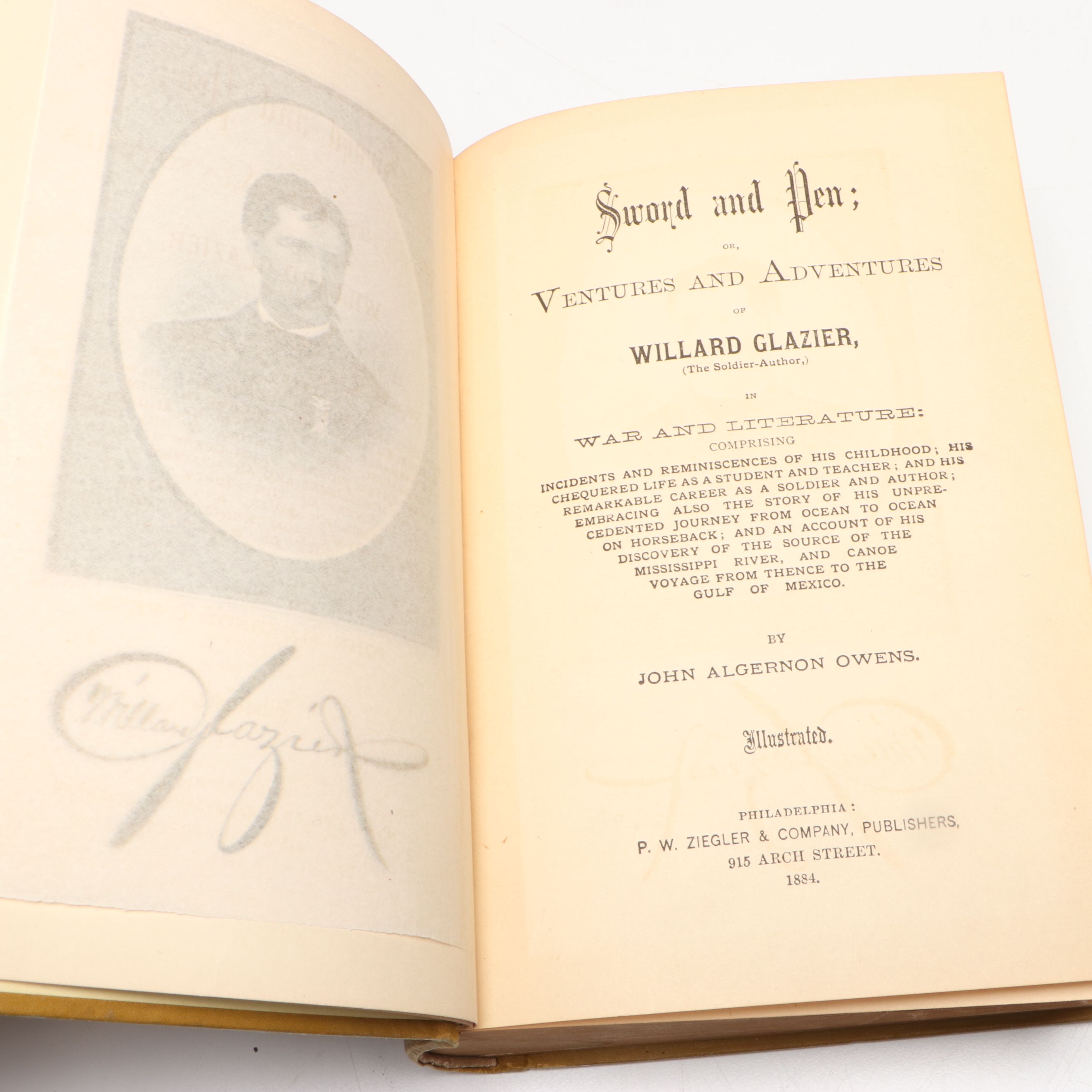 Victorian "Sword and Pen" by John Algernon Owens with More Classic Books