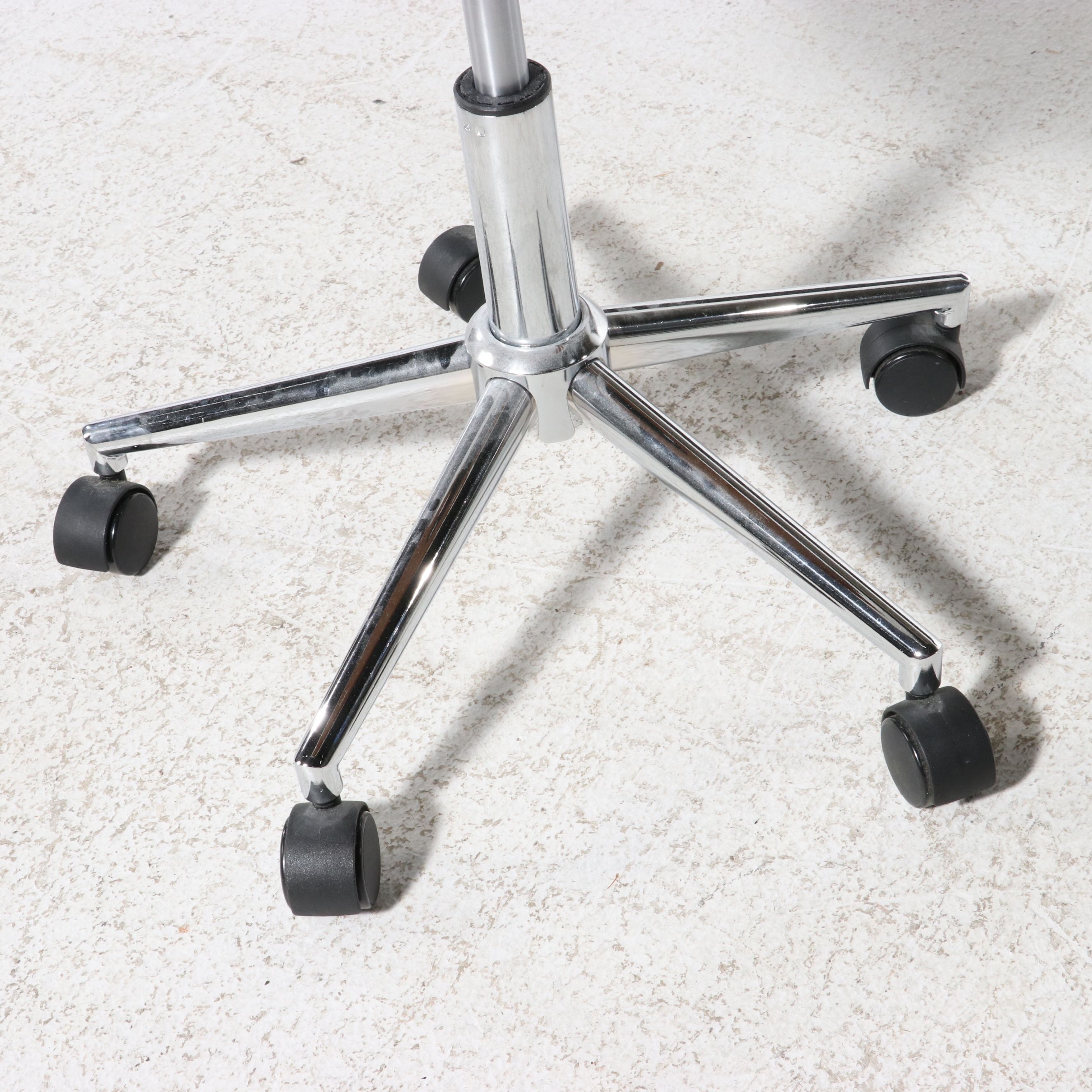 Mid Century Modern Style Bentwood and Faux Leather Office Chair