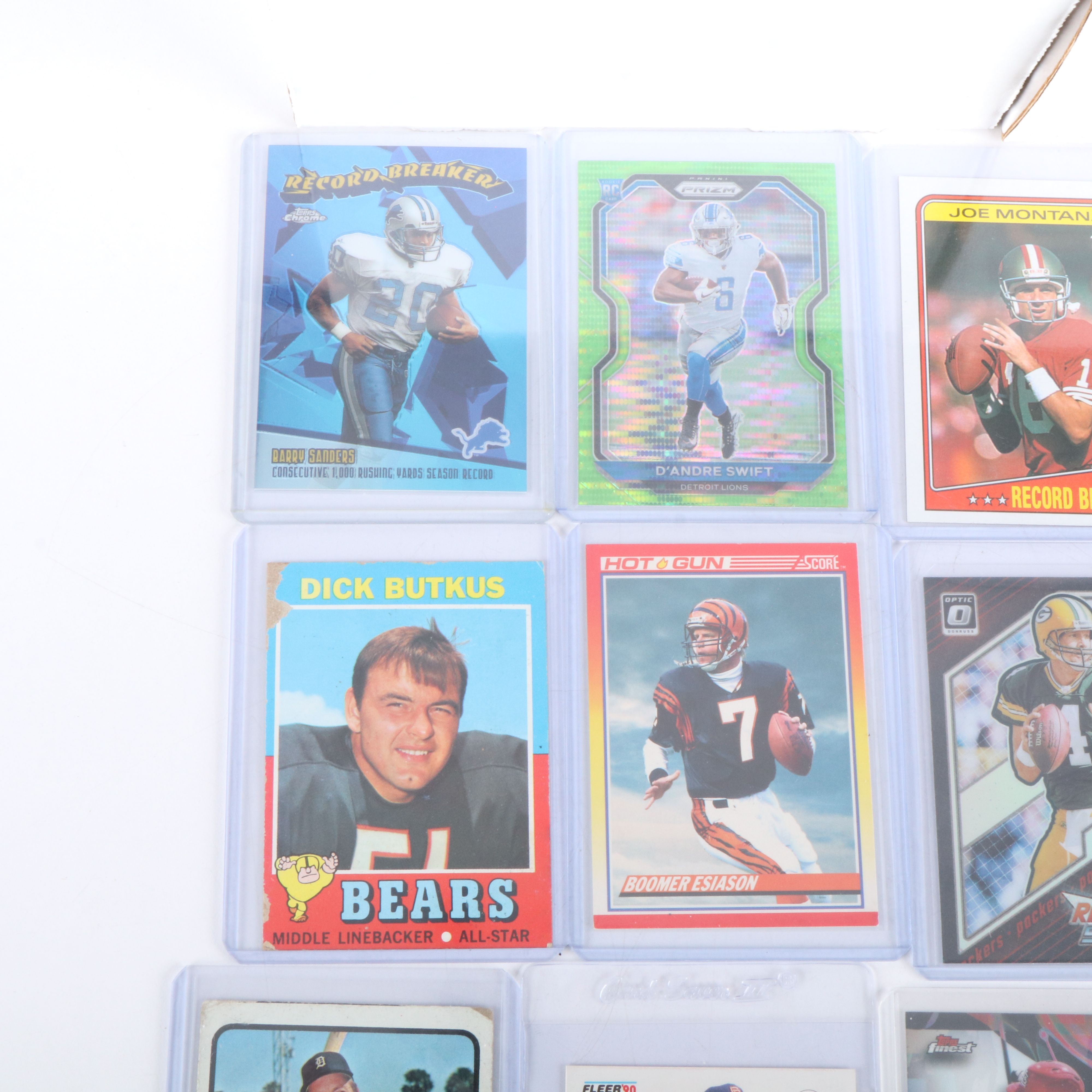 Donruss with Other Sports Cards Featuring Joe Burrow, Randy Moss, and More