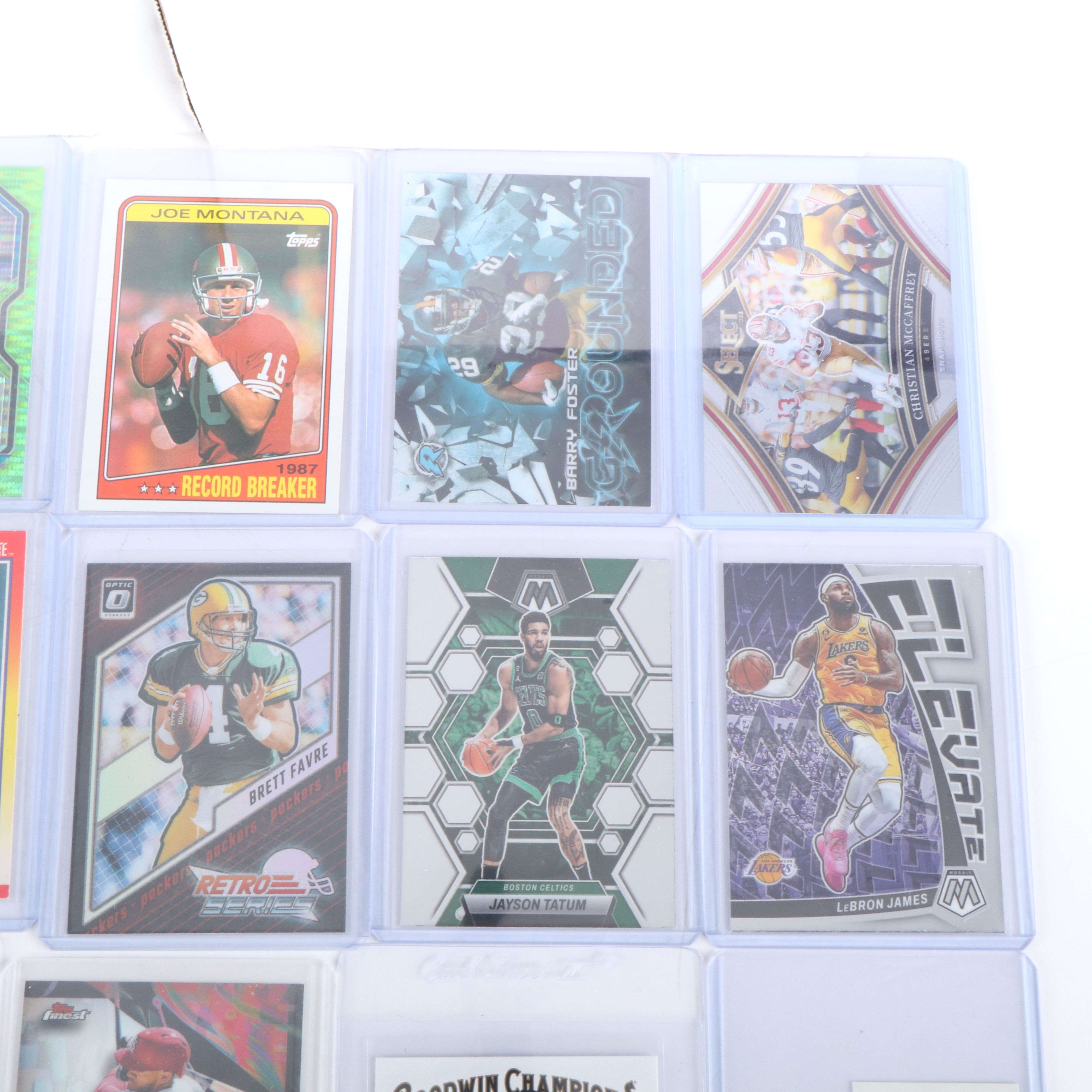 Donruss with Other Sports Cards Featuring Joe Burrow, Randy Moss, and More