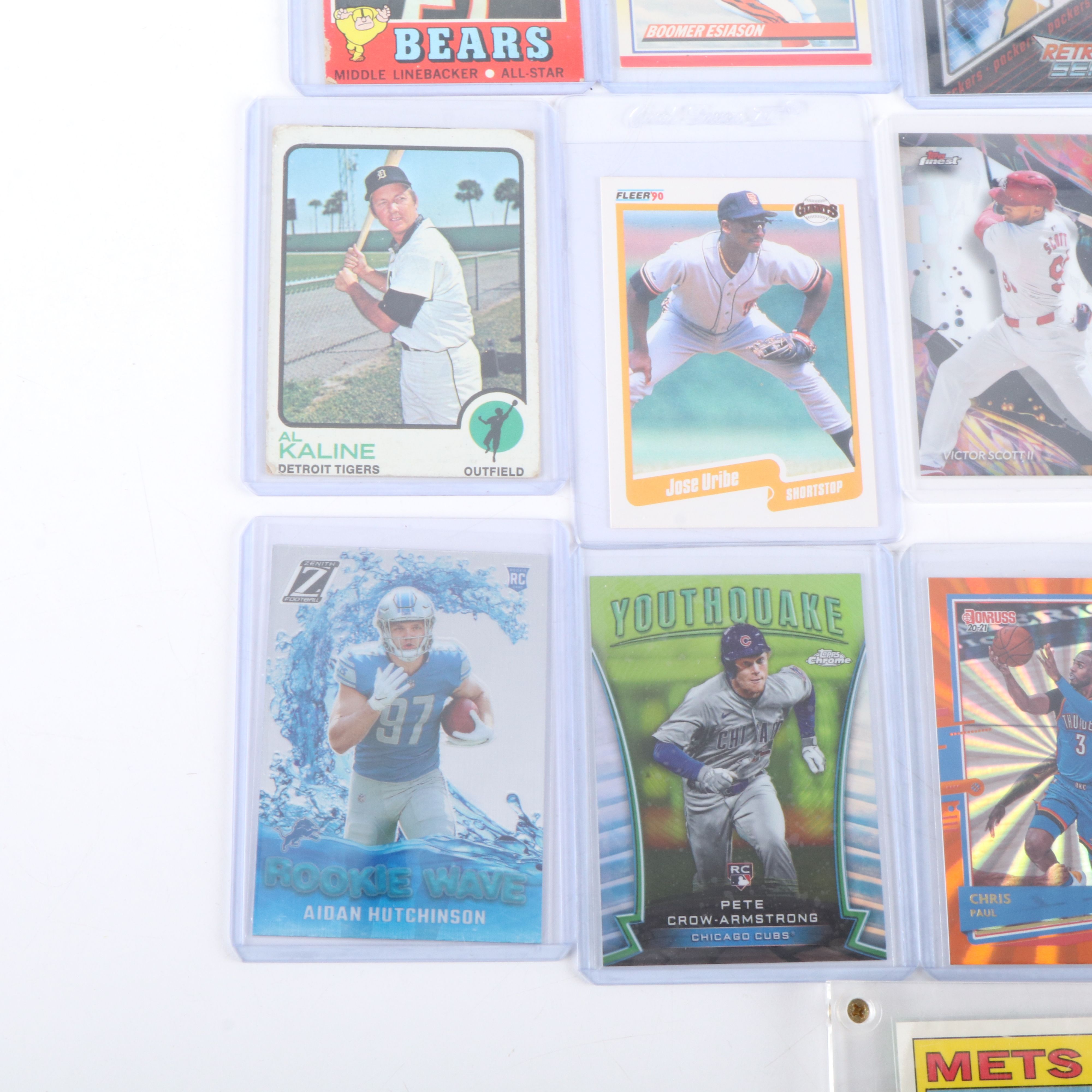 Donruss with Other Sports Cards Featuring Joe Burrow, Randy Moss, and More