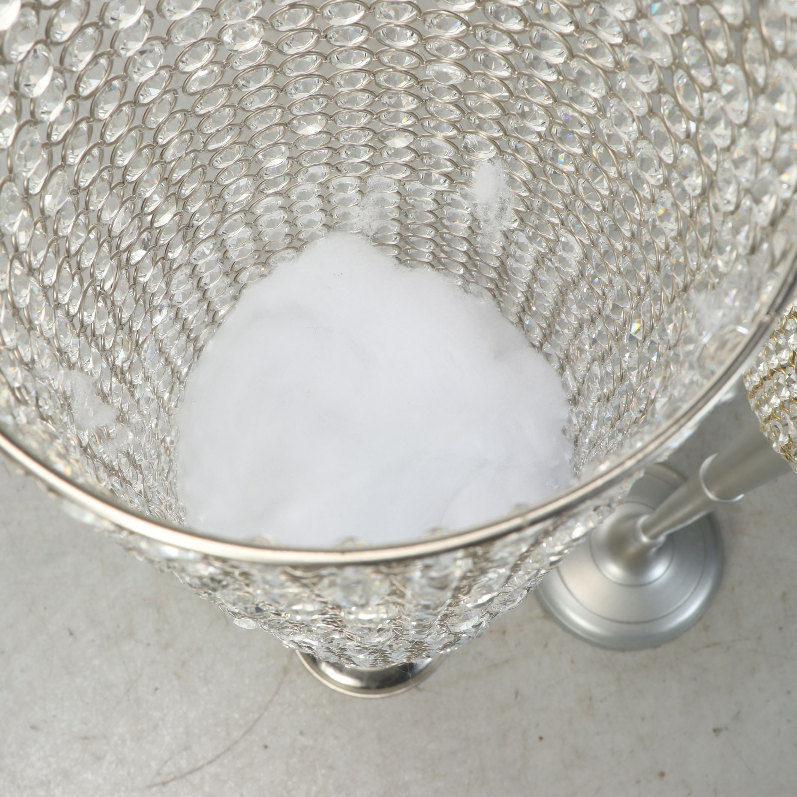 AtHome Standing Beaded Crystal Candle Holders