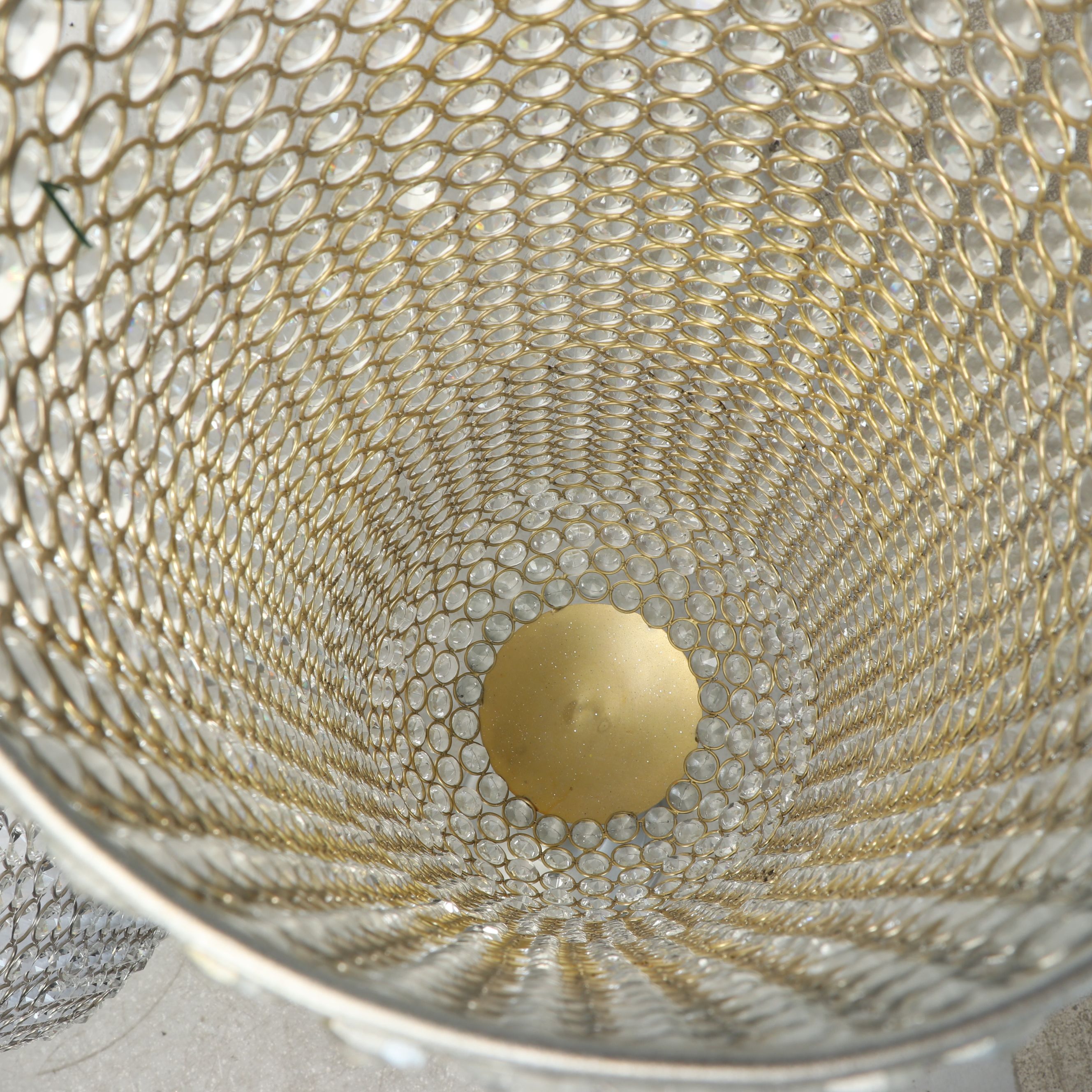 AtHome Standing Beaded Crystal Candle Holders