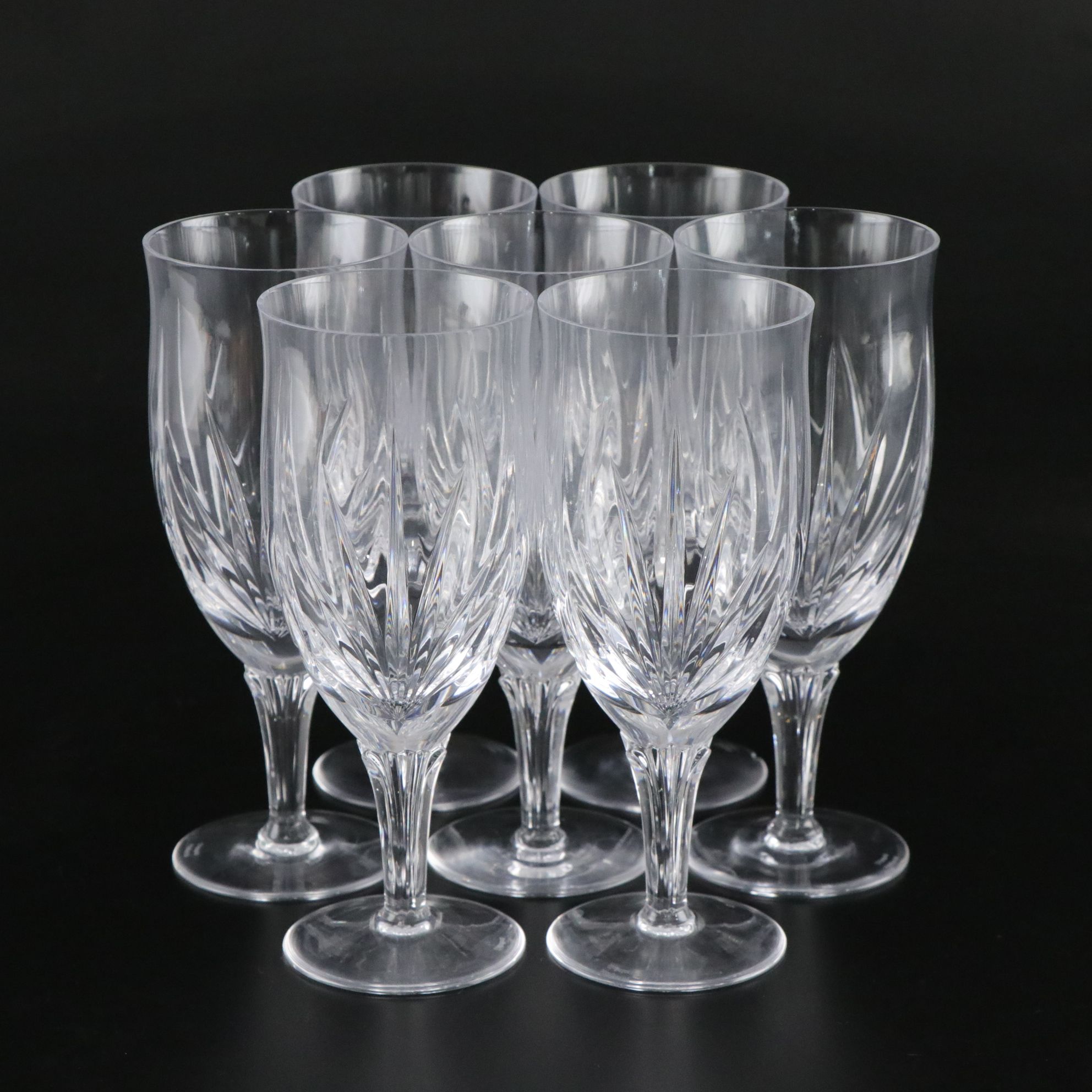 Marquis by Waterford "Bloomfield" Crystal Footed Iced Tea Glasses