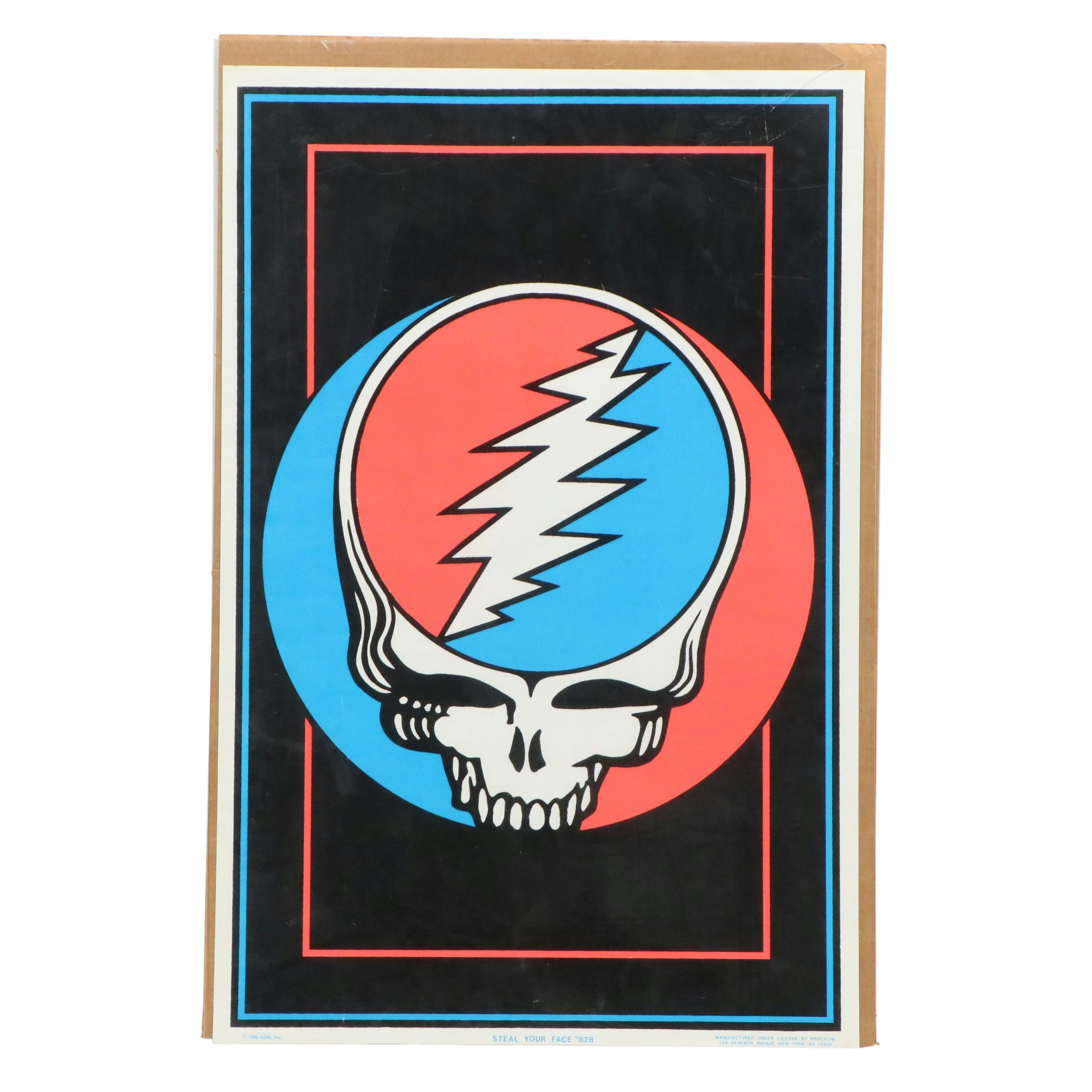 Grateful Dead Serigraph Poster After Bob Thomas "Steal Your Face No. 828," 1996