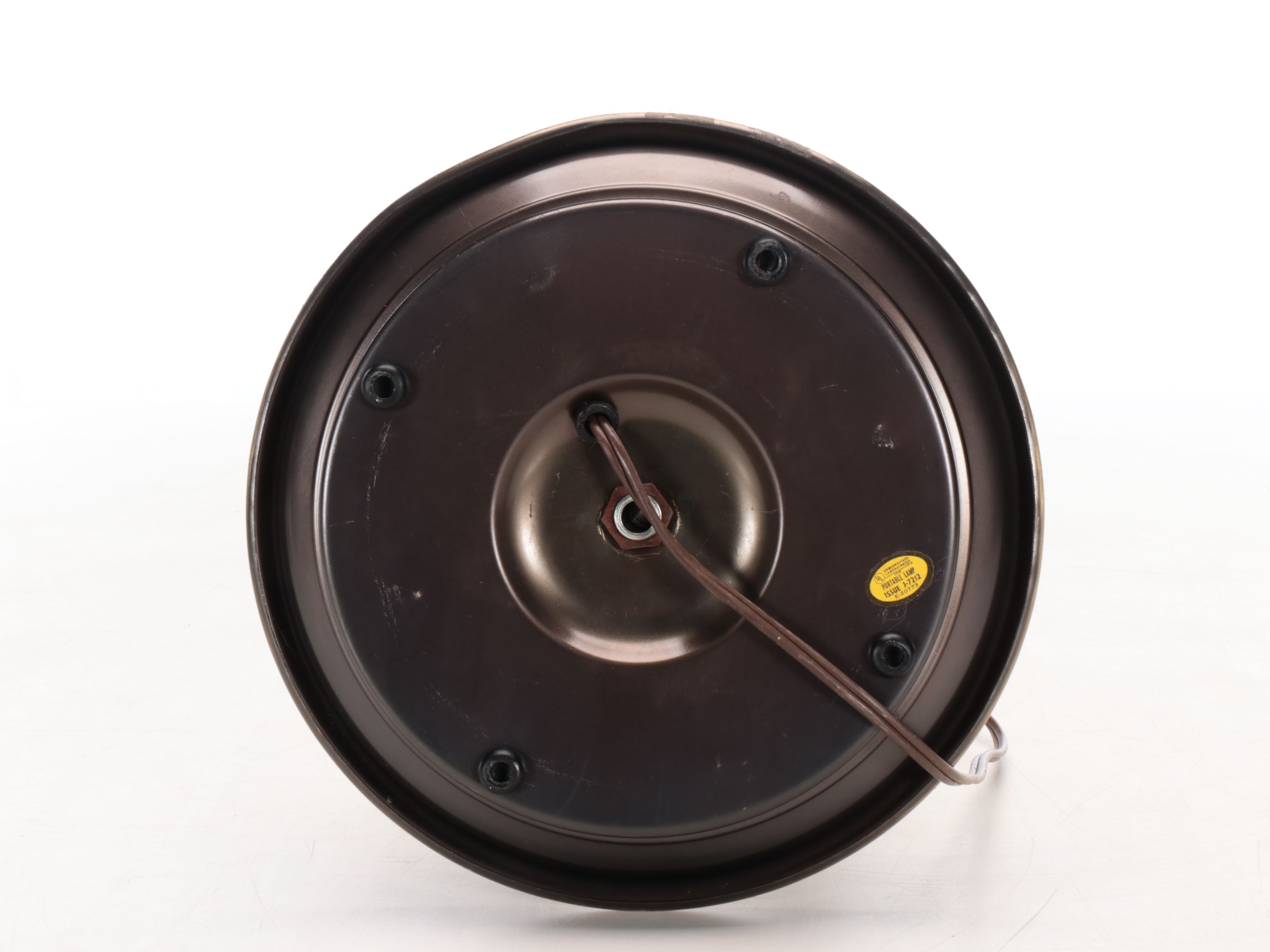 Neoclassical Style Bouillotte Table Lamp with Brass Tole Shade