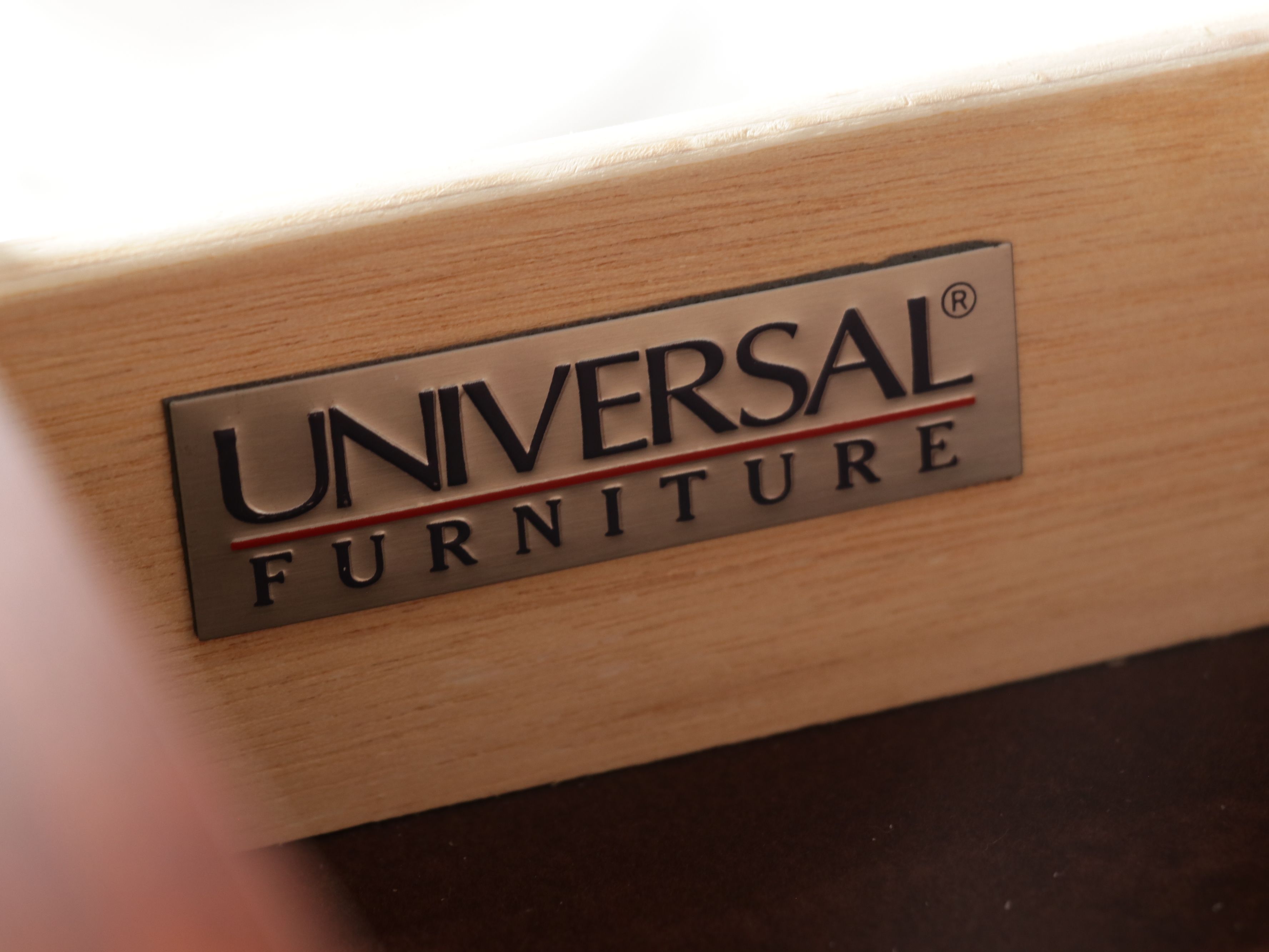 Universal Furniture Mahogany Breakfront Sideboard with Granite Top