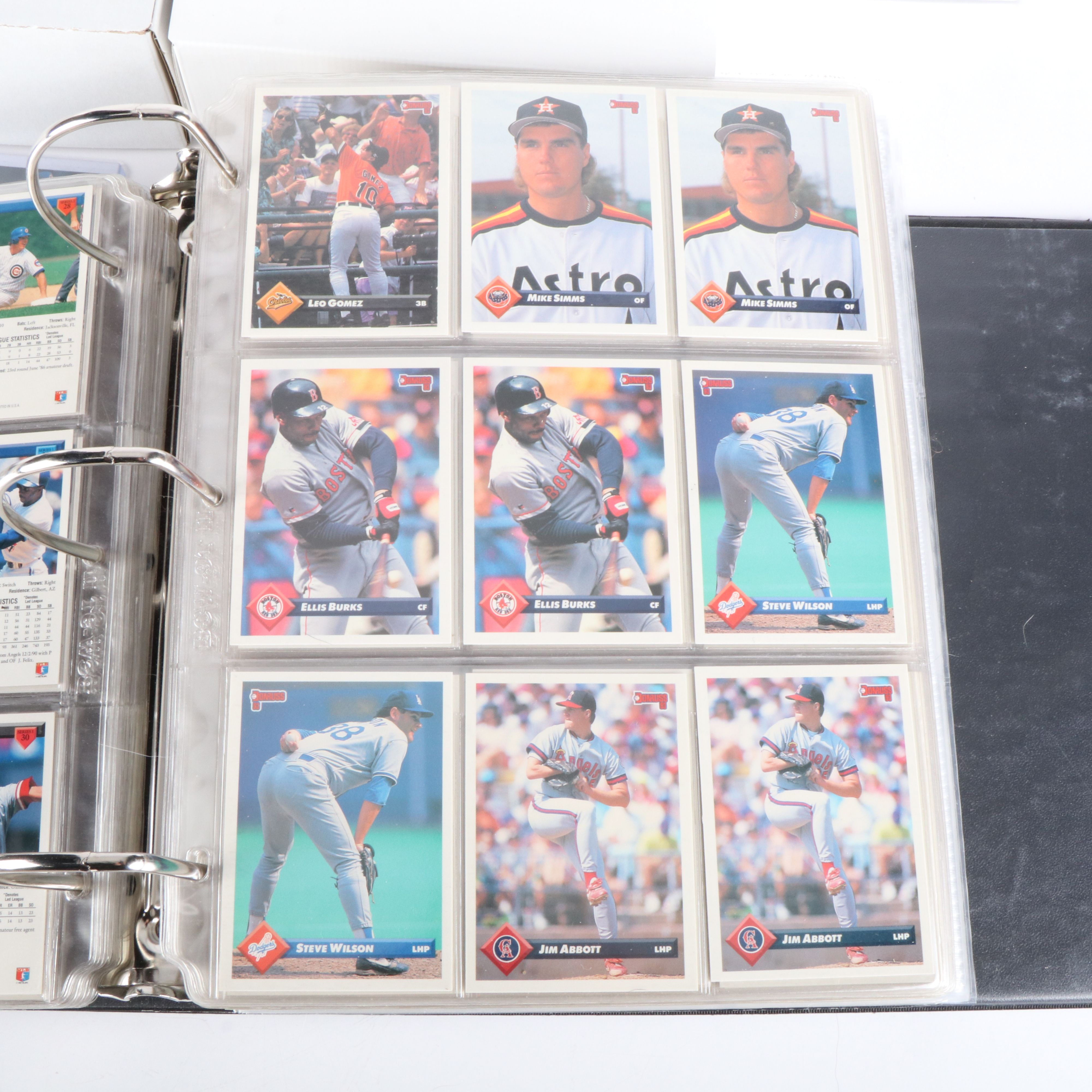 Donruss with Other Baseball Cards Featuring Tim Wakefield and Tim Salmon Rookies