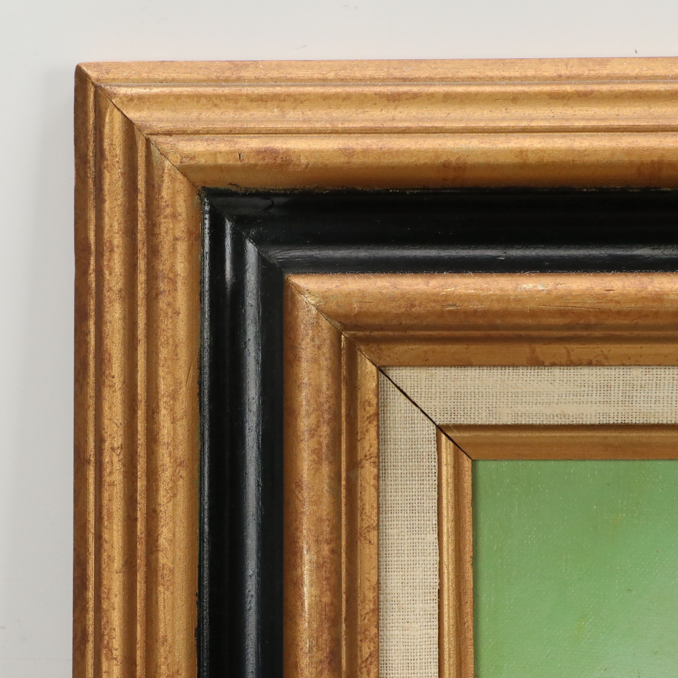 R. Farr Oil Painting of Woodland Stream, Mid to Late 20th Century