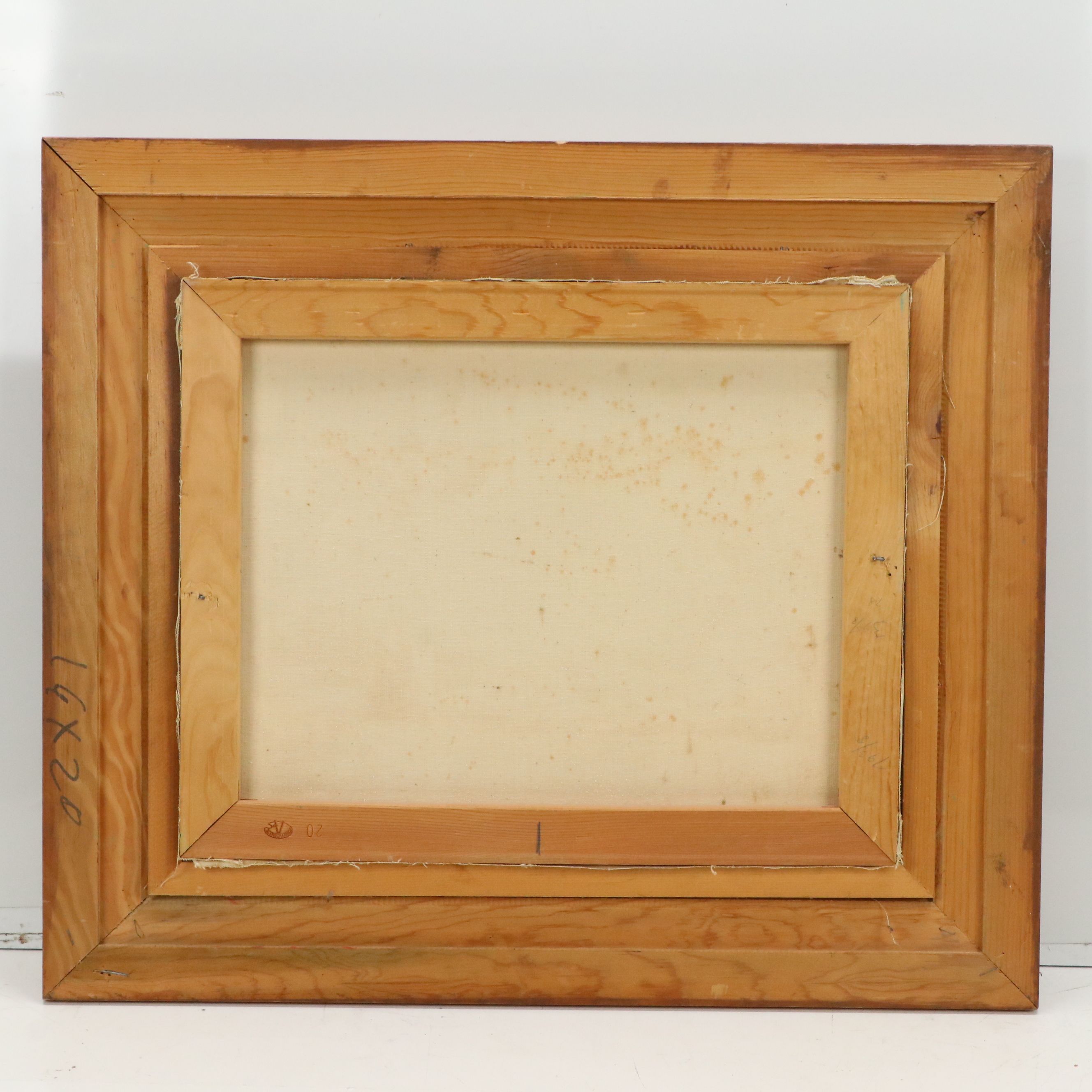 R. Farr Oil Painting of Woodland Stream, Mid to Late 20th Century