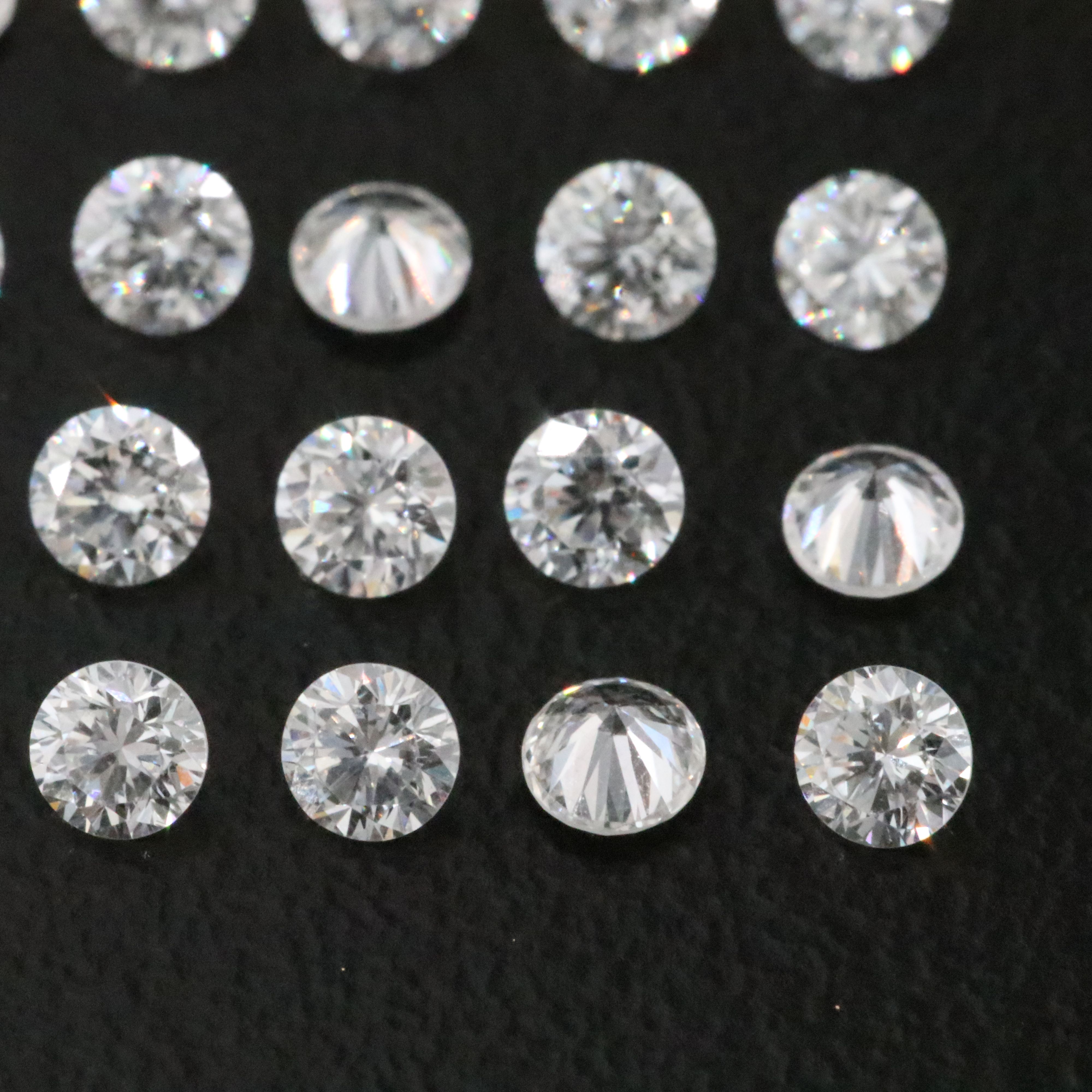 Loose 2.09 CTW Lab Grown Diamond Melee Lot