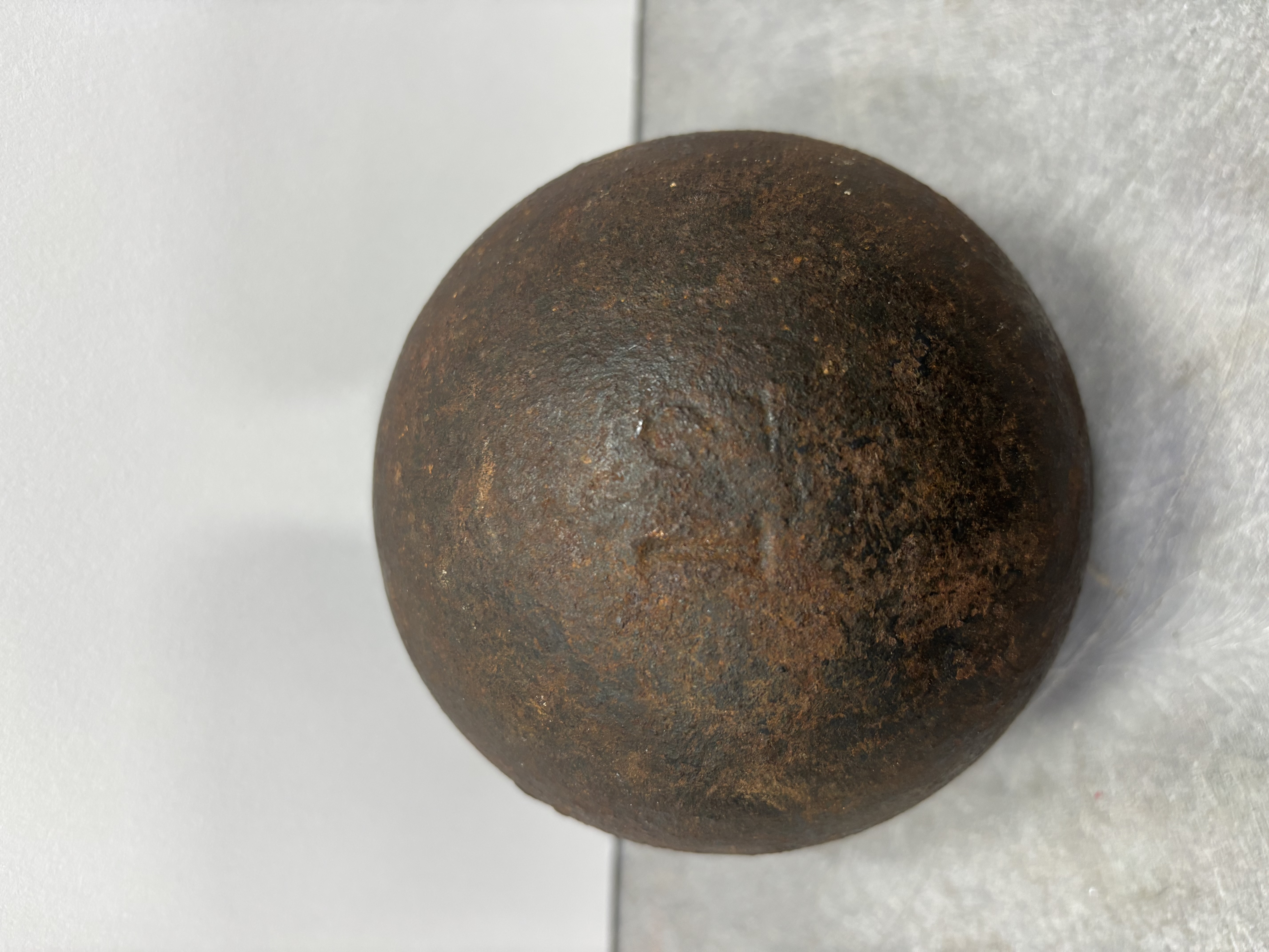 Vintage 12 Lb. Iron Shot Put Ball