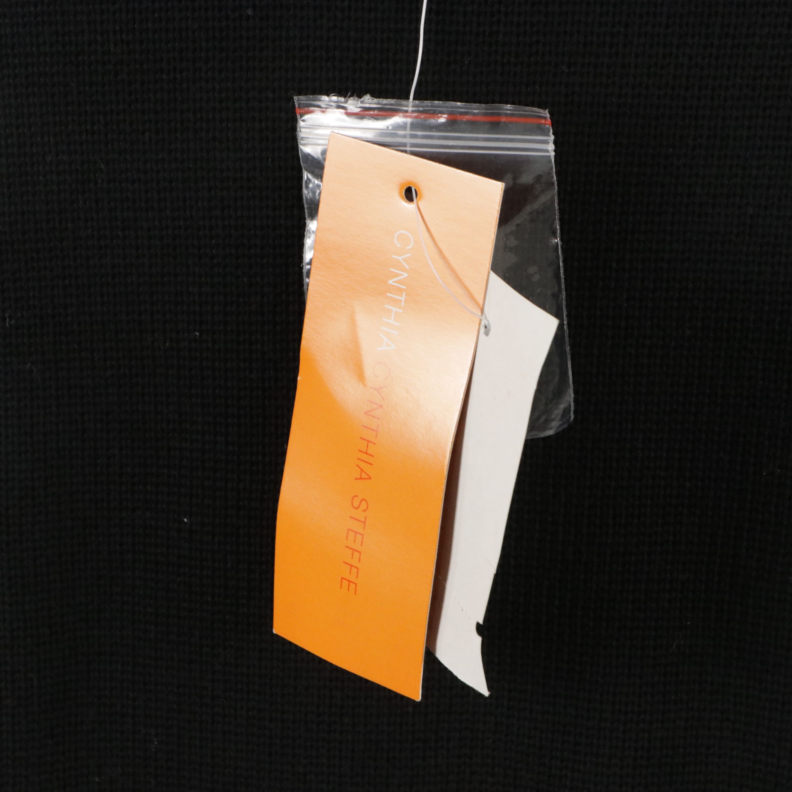 Cynthia Steffe Black Suede, Knit, and Rabbit Fur Button-Front Jacket with Tag