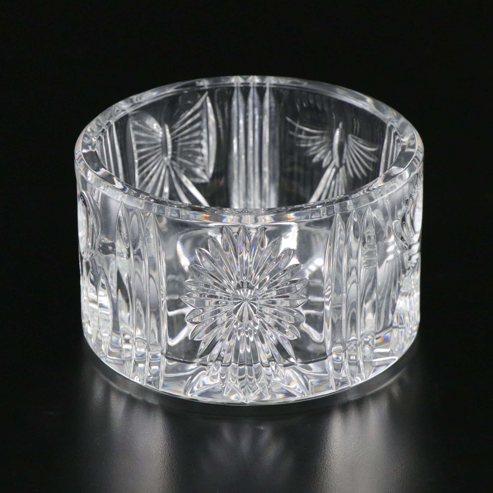 Waterford Crystal "Millennium" Bowl and Edinburgh Crystal "Ships" Decanter