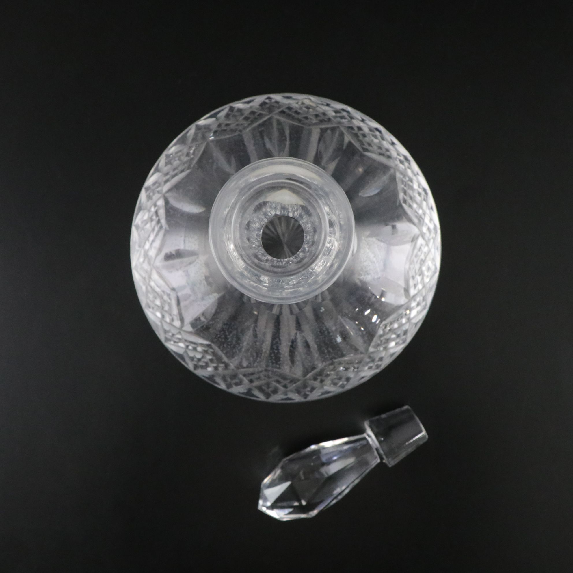 Waterford Crystal "Millennium" Bowl and Edinburgh Crystal "Ships" Decanter
