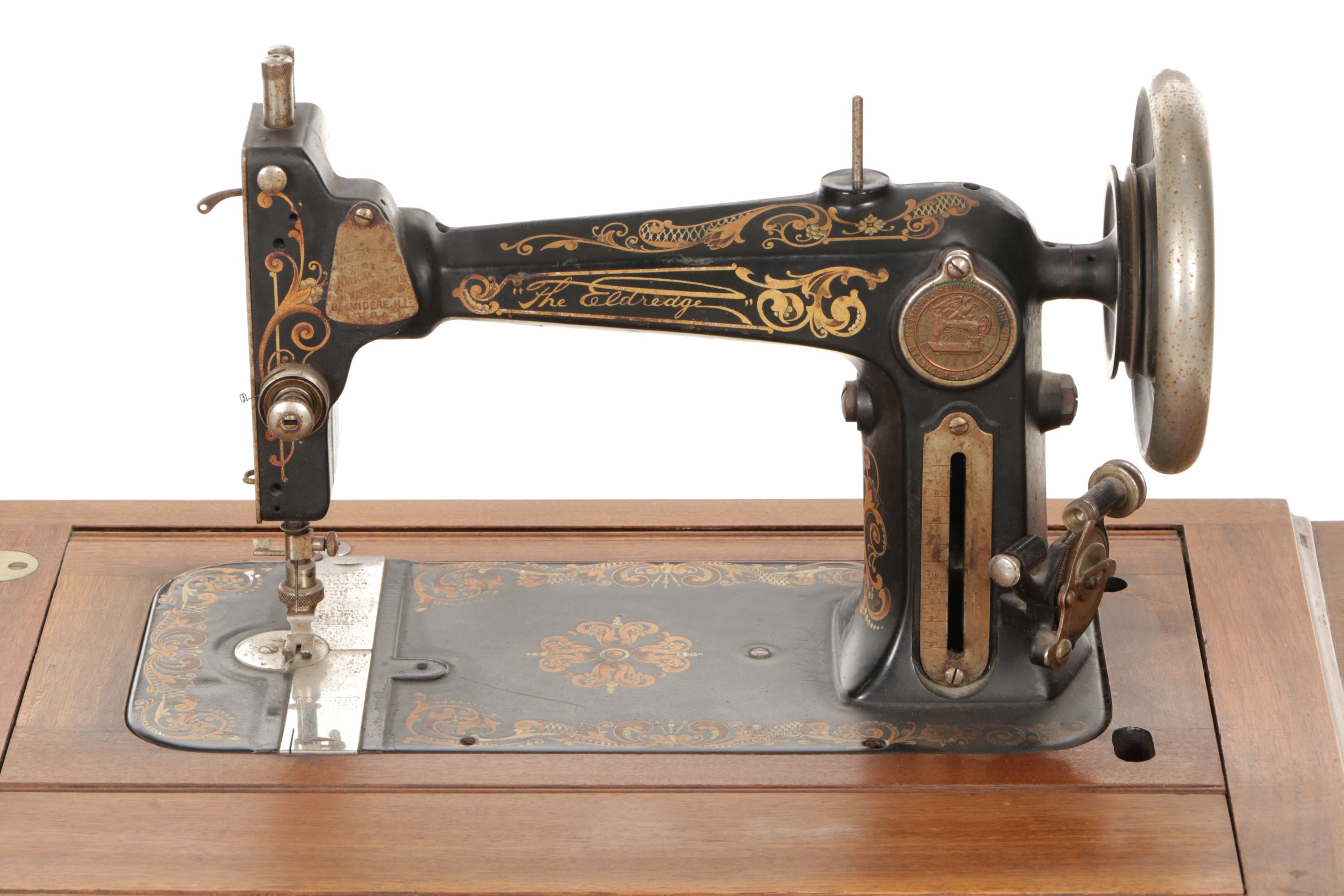 Eldredge "B" Treadle Sewing Machine, Late 19th to Early 20th Century
